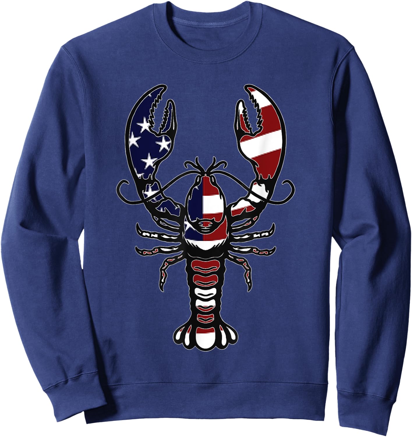 American Crayfish Outfit Louisiana Crawfish USA Sweatshirt - Sweatshirt | Navy