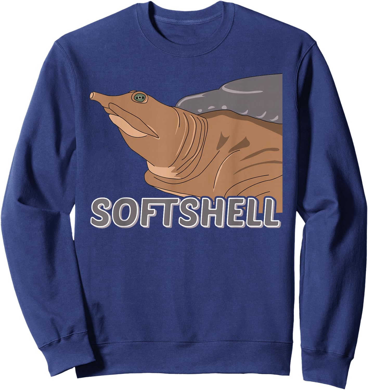 Softshell Turtle Apalone Trionyx Pelodiscus Softshell Sweatshirt - Sweatshirt | Navy