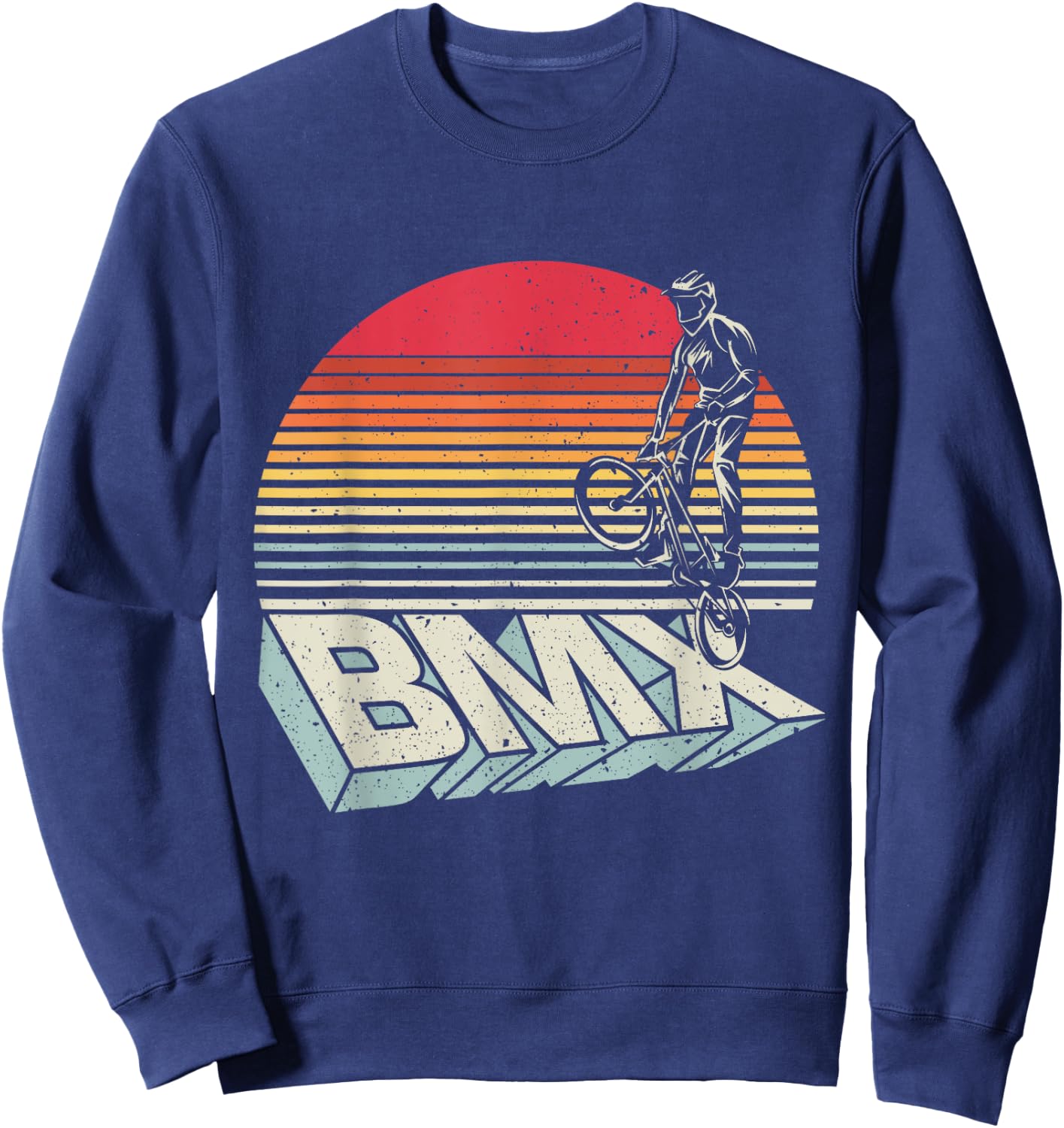 BMX Vintage Bike Fans Kids Gift - BMX Freestyle Sweatshirt - Sweatshirt | Navy