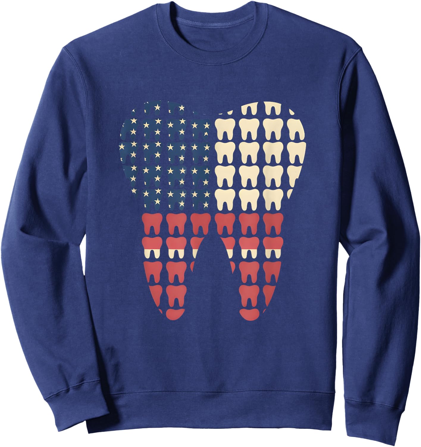 Patriotic Dental Hygienist Dentist 4th of July Celebration Sweatshirt - Sweatshirt | Navy