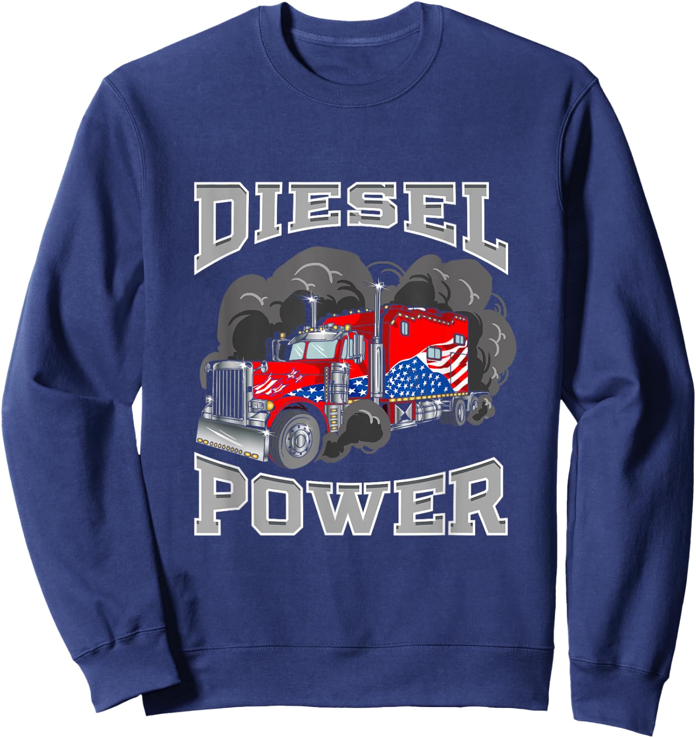 Diesel-power, trucker power Sweatshirt - Sweatshirt | Navy