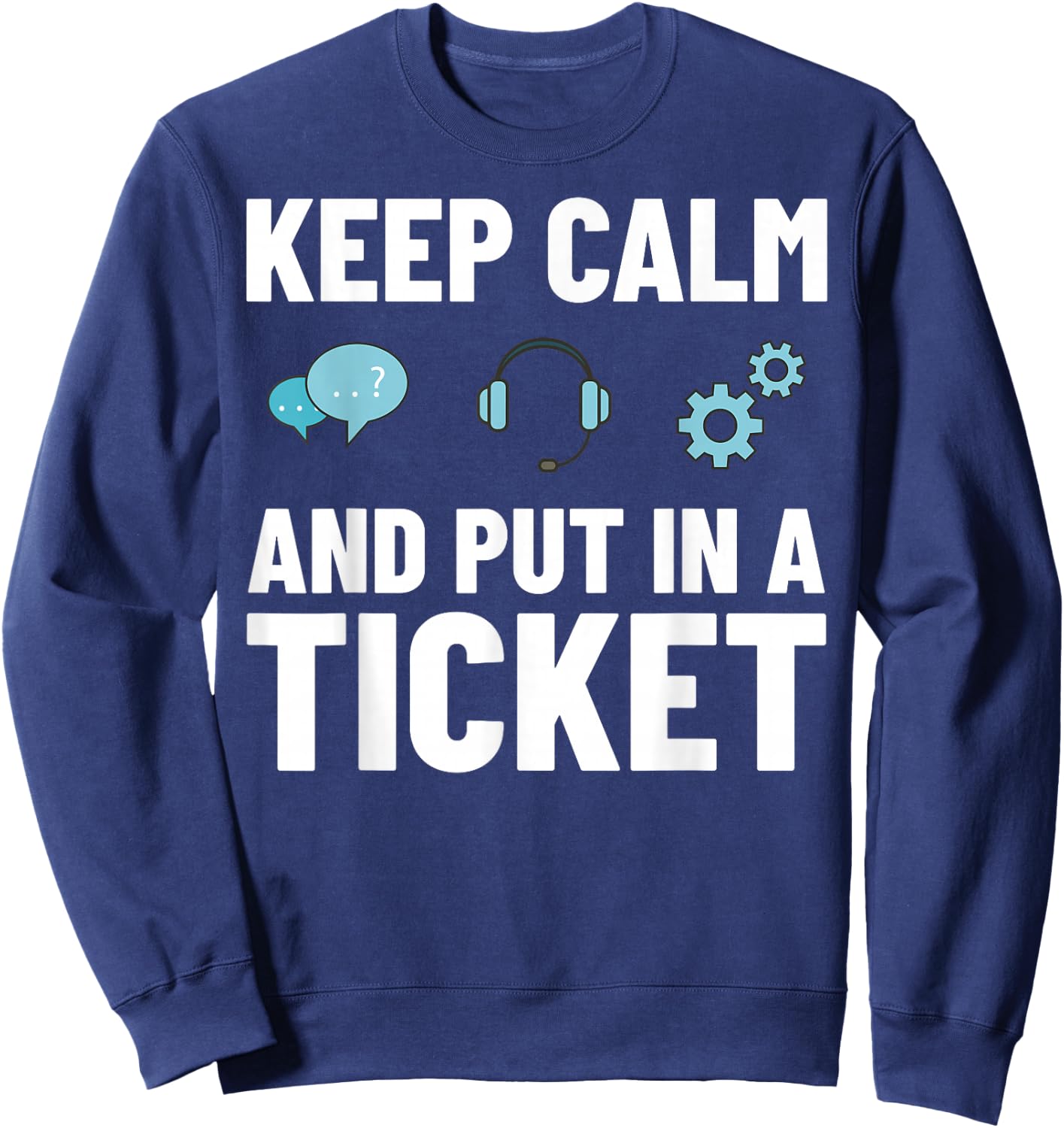 Tech Support IT Technical Engineer Helpdesk Sweatshirt - Sweatshirt | Navy