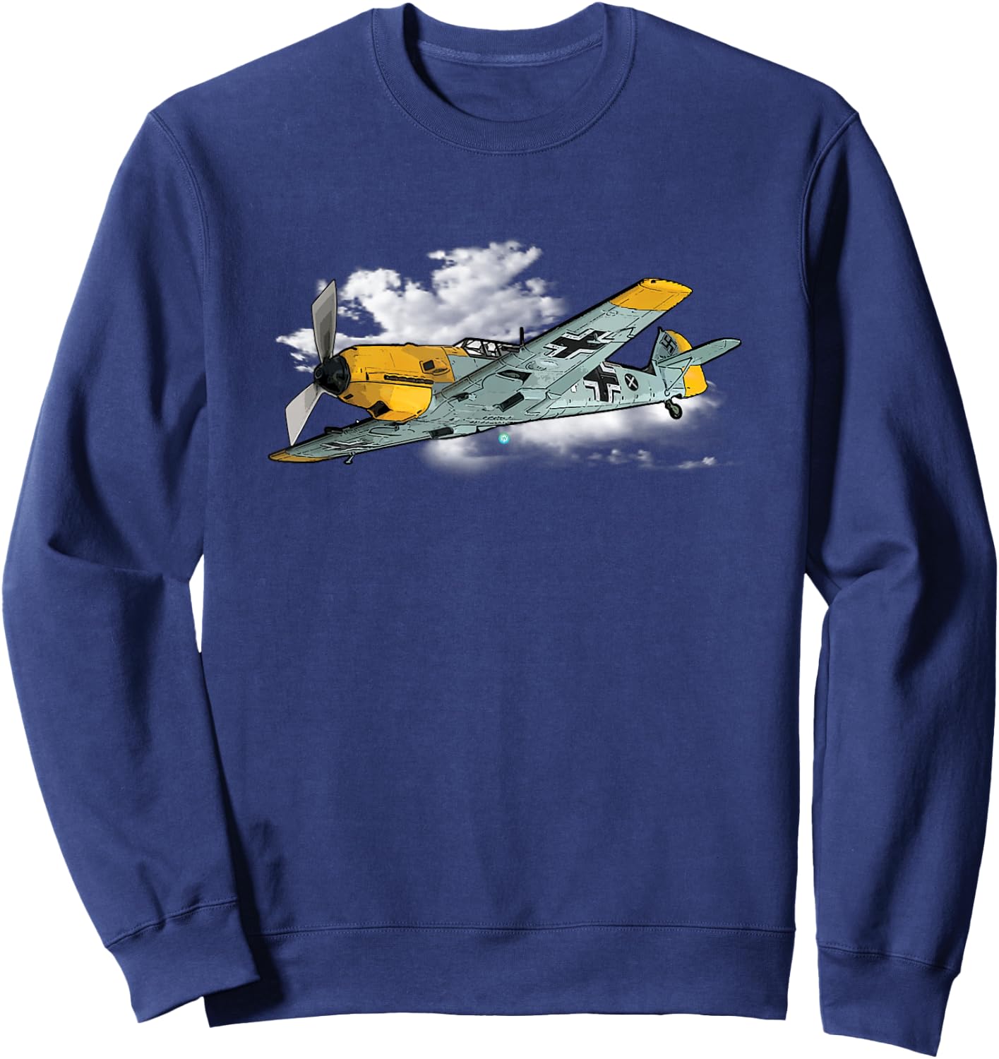 Bf-109 WWII German Luftwaffe Pilot Gift Airplane Gift Sweatshirt - Sweatshirt | Navy