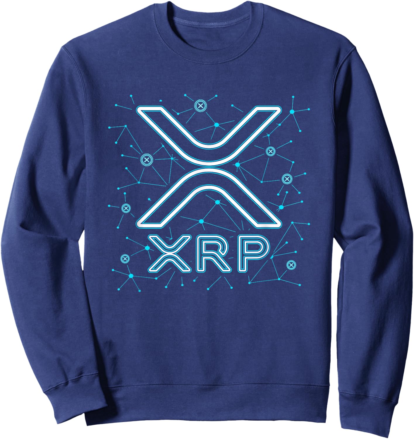 XRP Crypto - XRP Cryptocurrency - XRPL Blockchain - XRP Sweatshirt - Sweatshirt | Navy