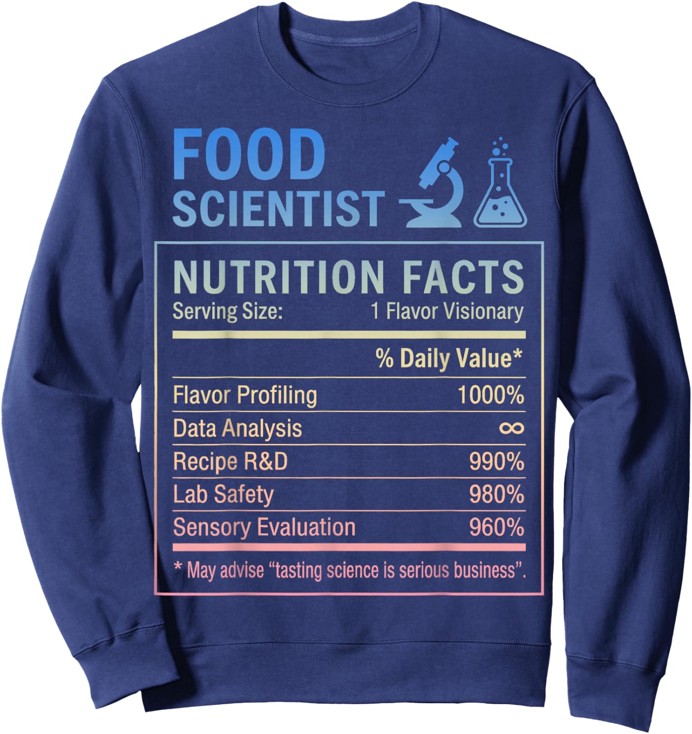 Food Scientist Sweatshirt - Sweatshirt | Navy