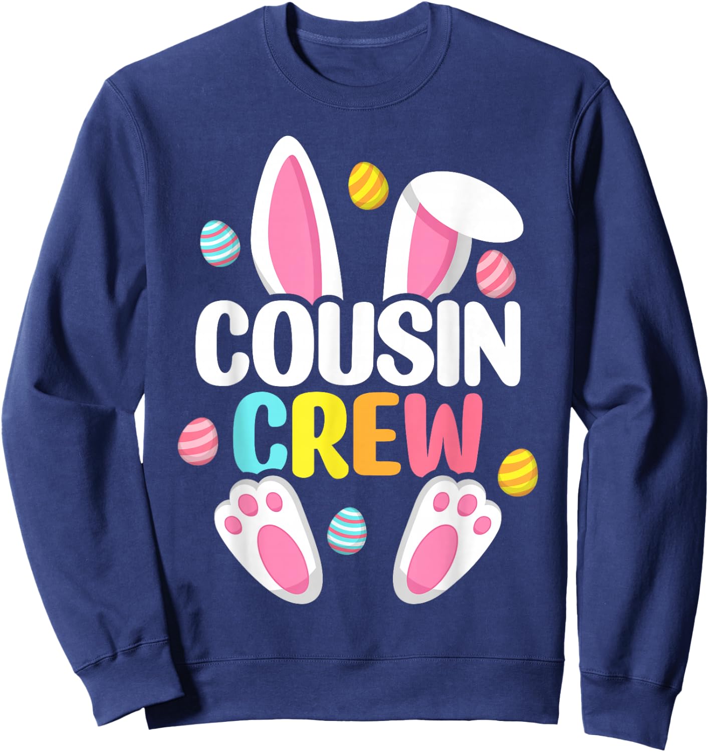 Cousin Crew Easter Bunny Family Matching Toddler Boys Girls Small Sweatshirt - Sweatshirt | Navy