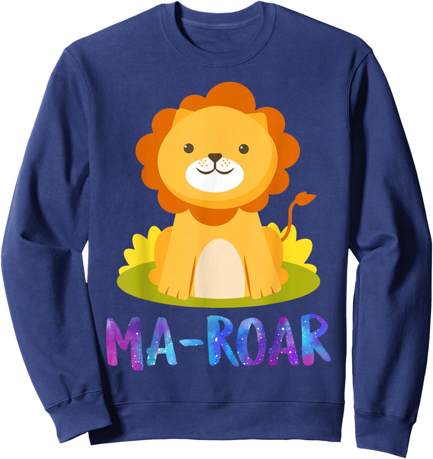 Ma-Roa Pesach Jewish Holiday Seder Passover Kid toddler Lion Sweatshirt - Sweatshirt | Navy