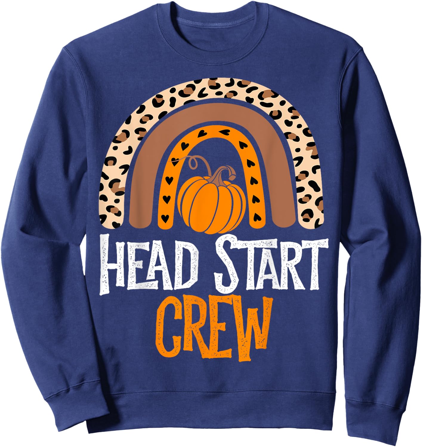 Thanksgiving Party School Matching Head Start Crew Fall Sweatshirt - Sweatshirt | Navy