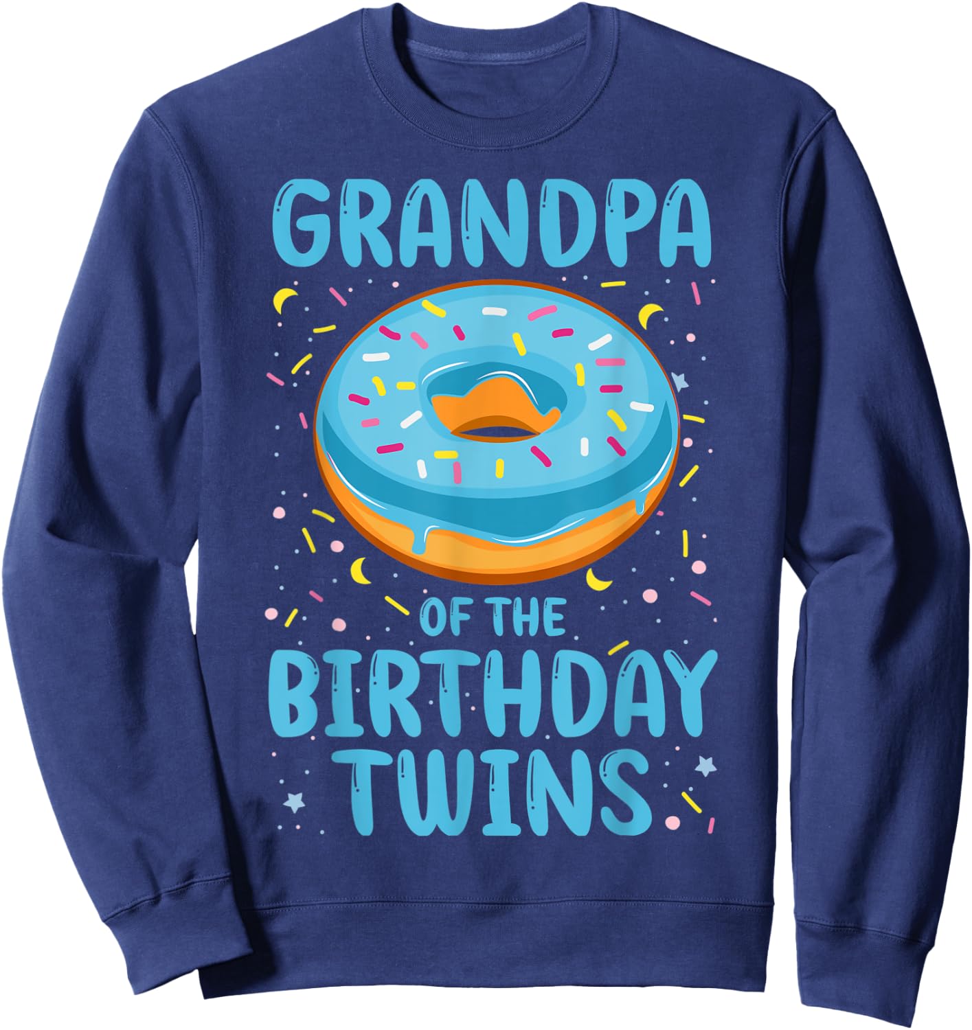 Grandpa Of The Birthday Twins Sweatshirt - Sweatshirt | Navy