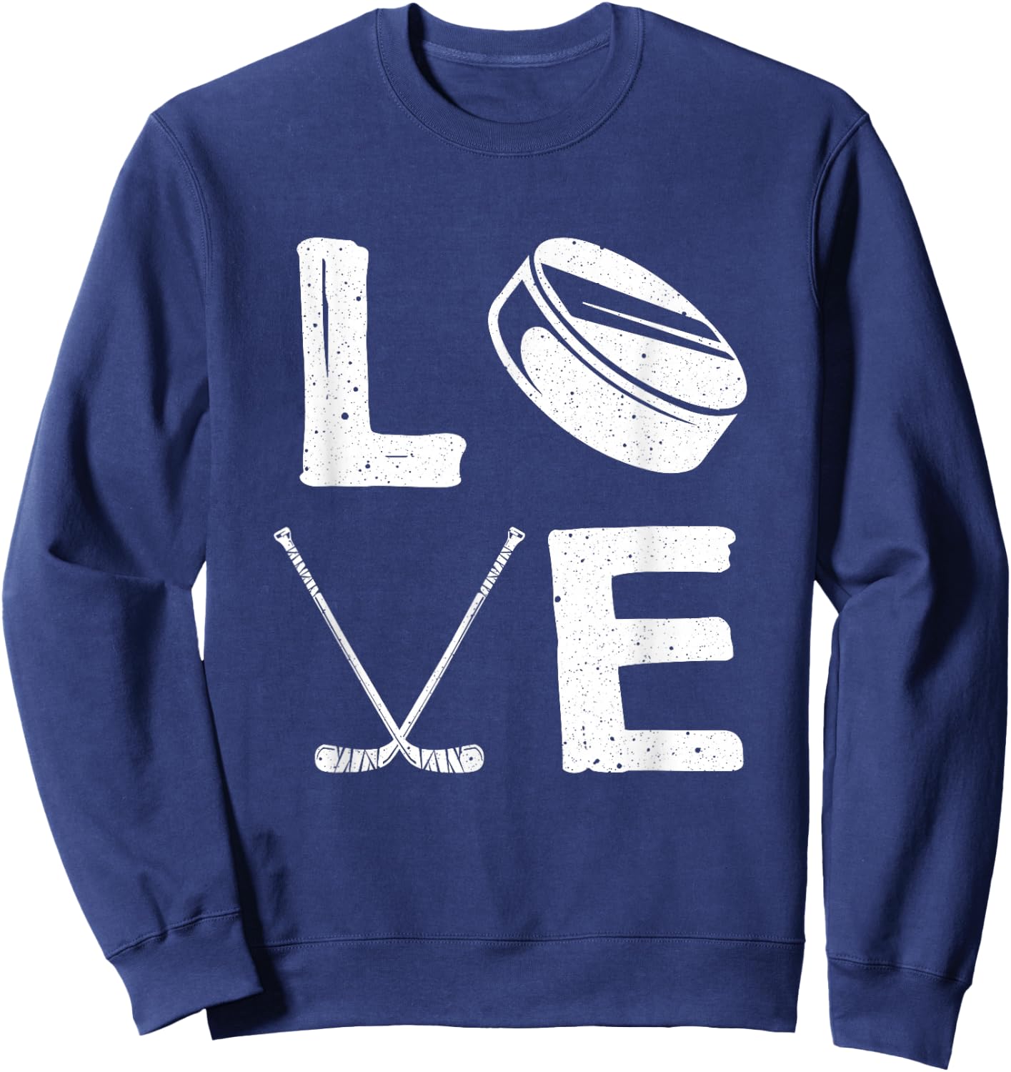 Funny Hockey Design For Kids Men Women Ice Hockey Players Sweatshirt - Sweatshirt | Navy