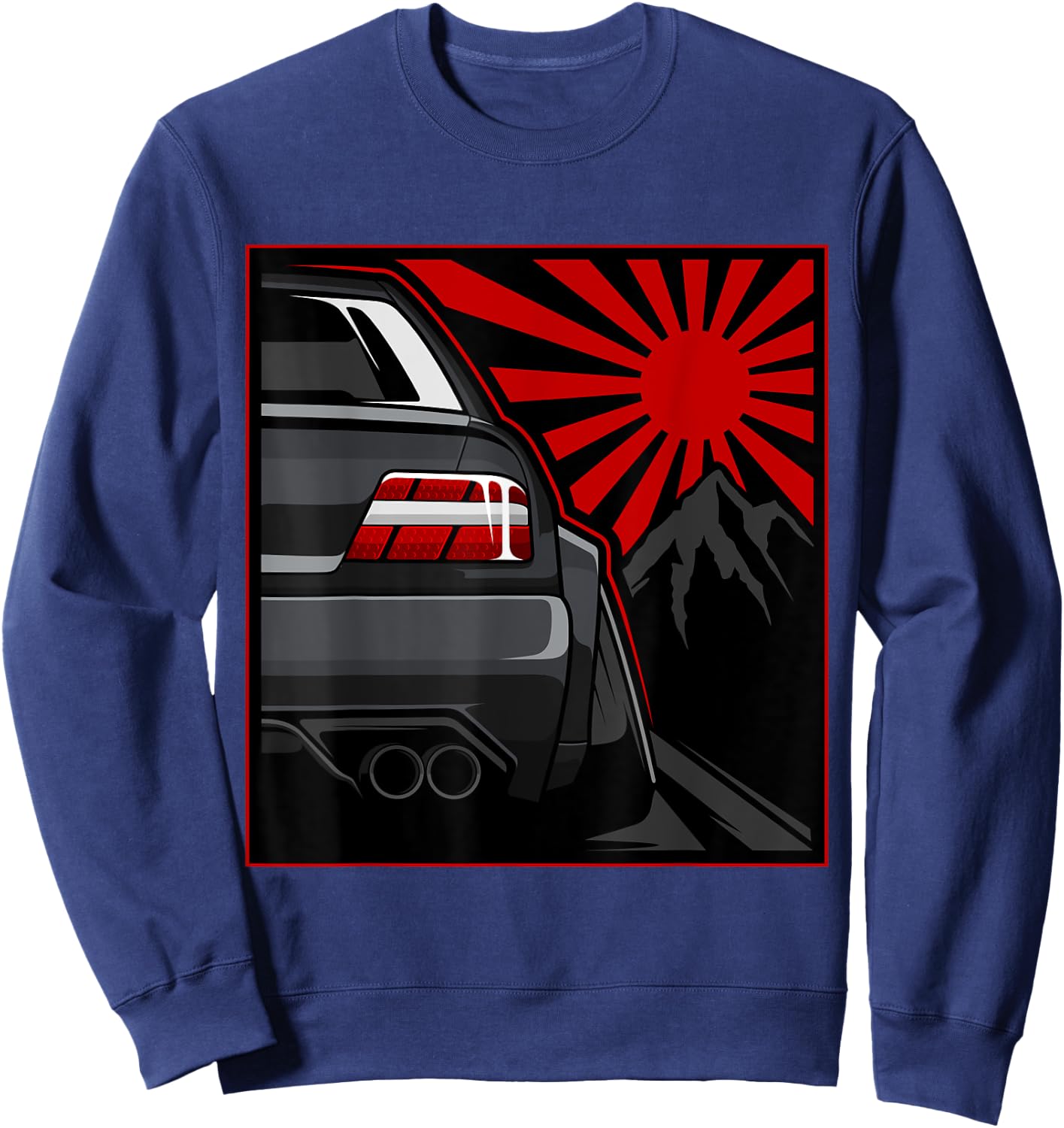 Japanese Automotive JDM Legend Retro Race Vintage Tuning Car Sweatshirt - Sweatshirt | Navy