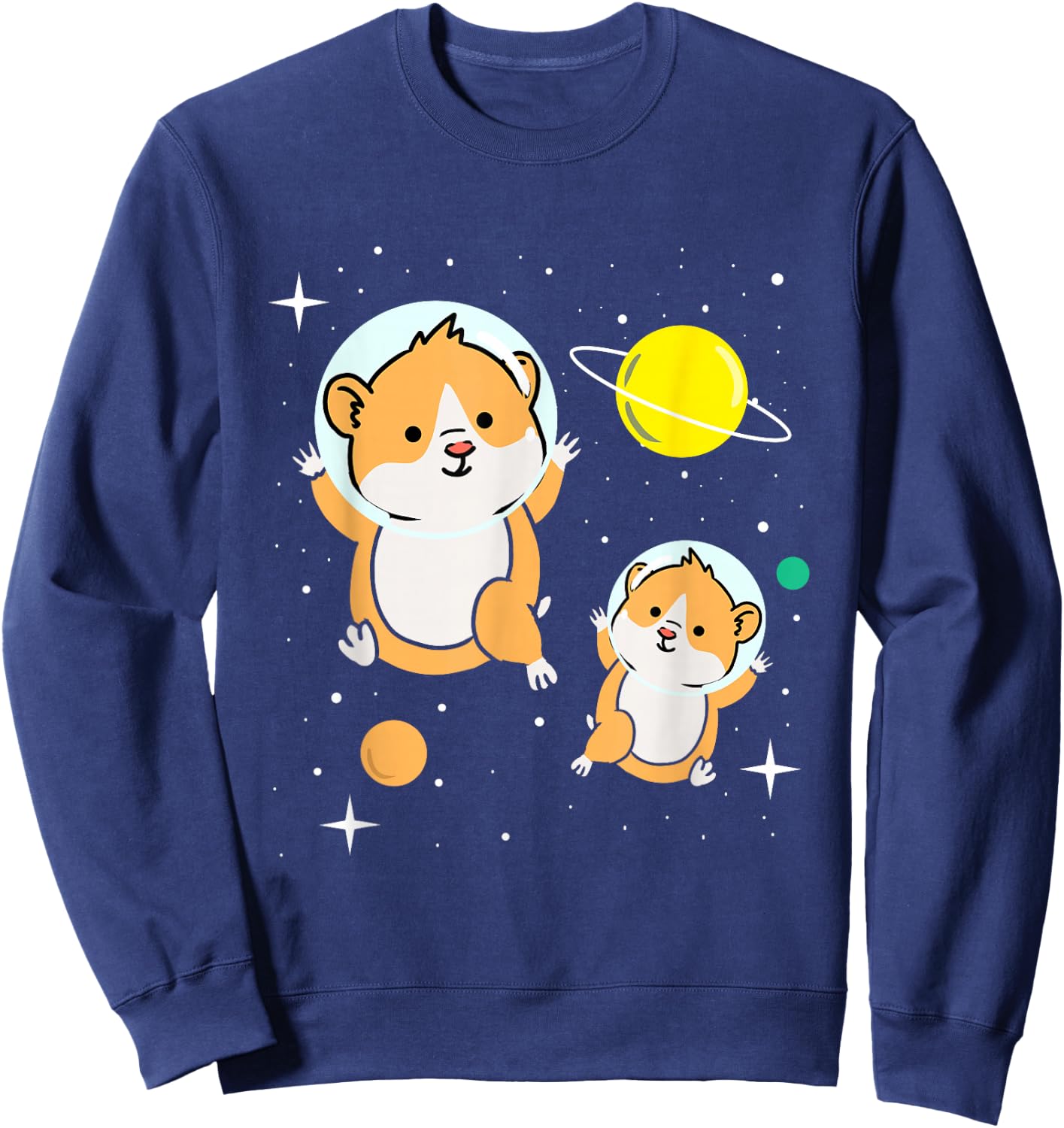 Hamster In Space Hamster Lover Gift Sweatshirt - Sweatshirt | Navy