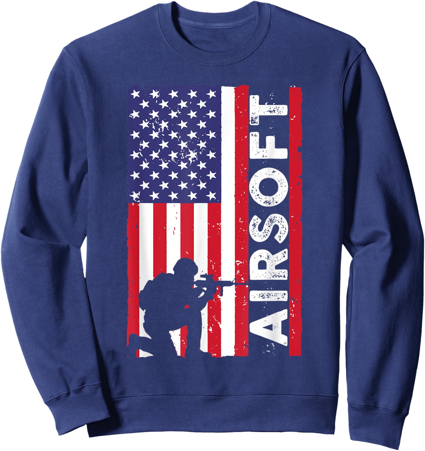 Cute Airsoft Art Women Kids Airsoft Player Airsofter Sweatshirt - Sweatshirt | Navy