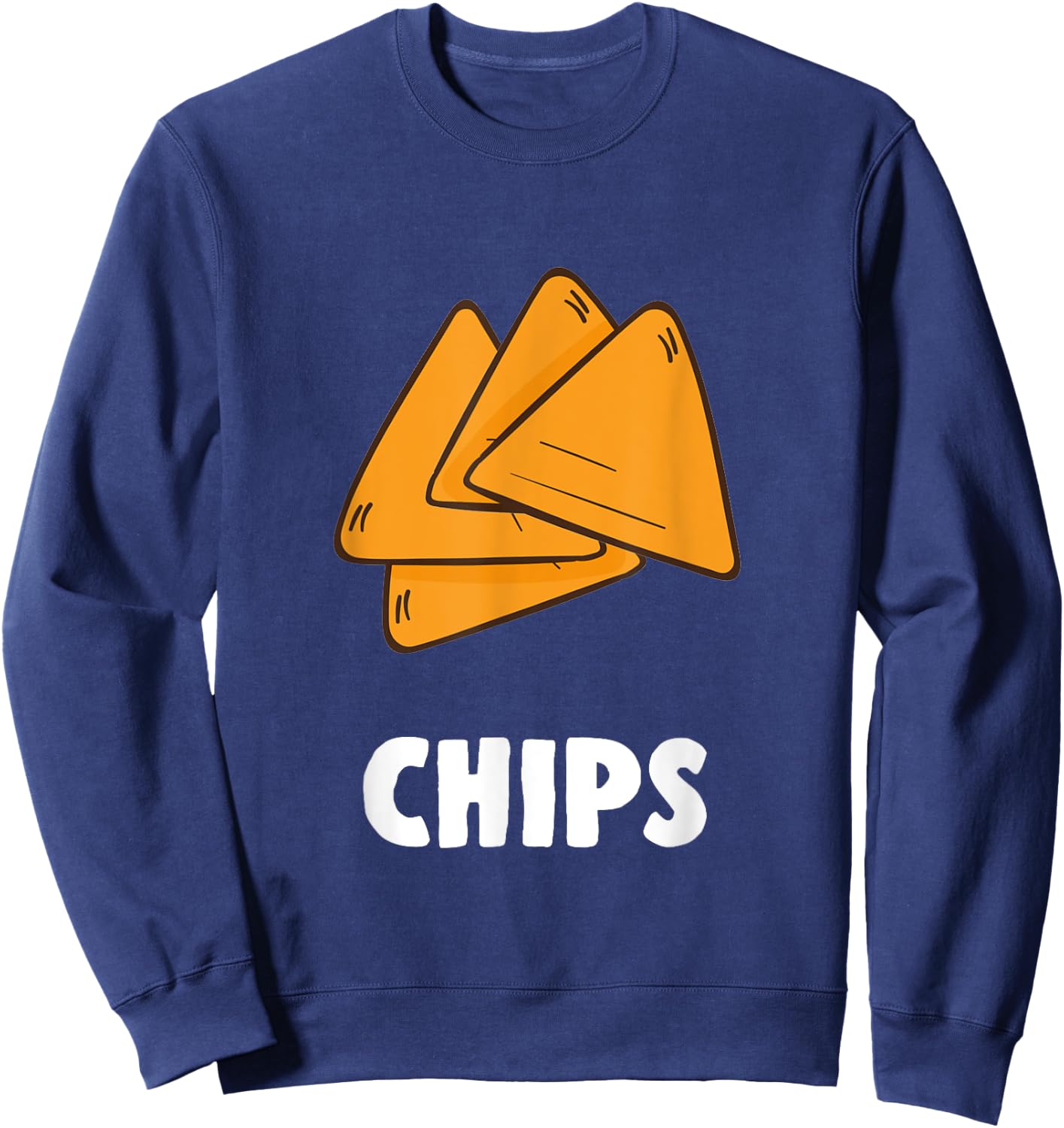 Couple Matching Halloween Costumes Chips Sweatshirt - Sweatshirt | Navy