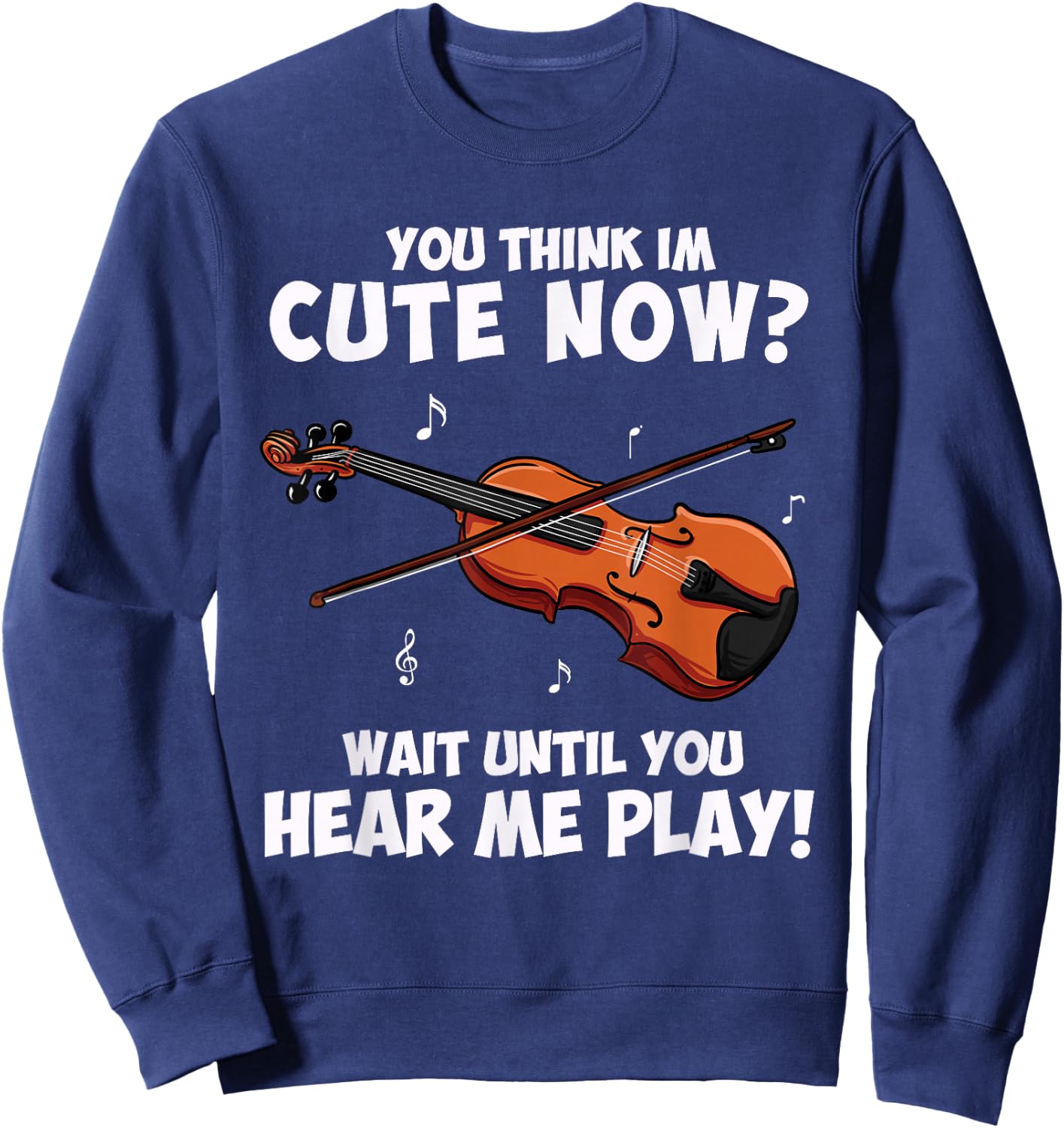 Violin Player Gift - Violinist Sweatshirt - Sweatshirt | Navy