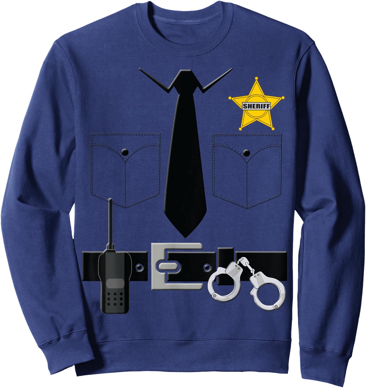 Sheriff Halloween Costume Sweatshirt - Sweatshirt | Navy