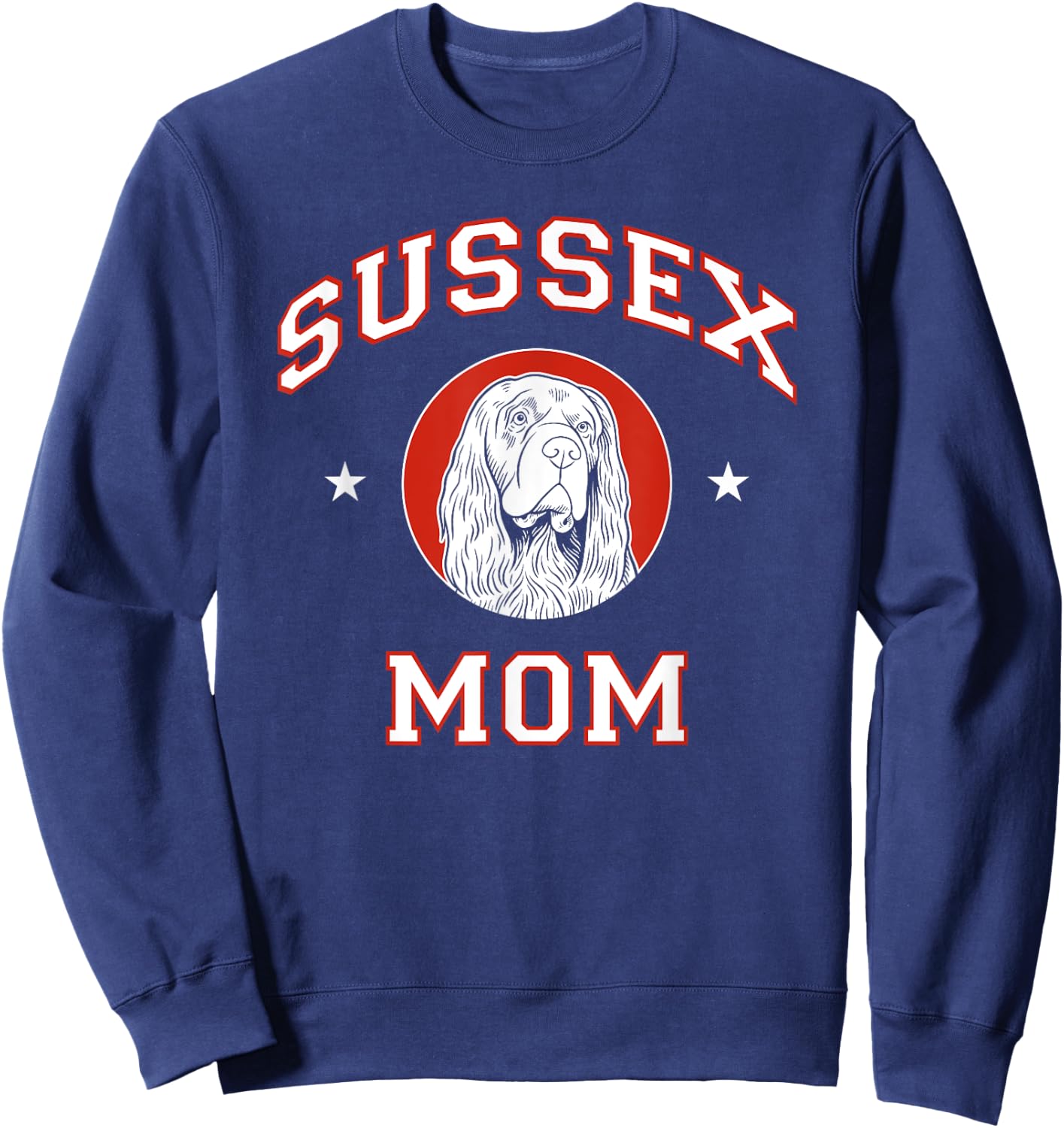 Sussex Spaniel Mom Dog Mother Sweatshirt - Sweatshirt | Navy