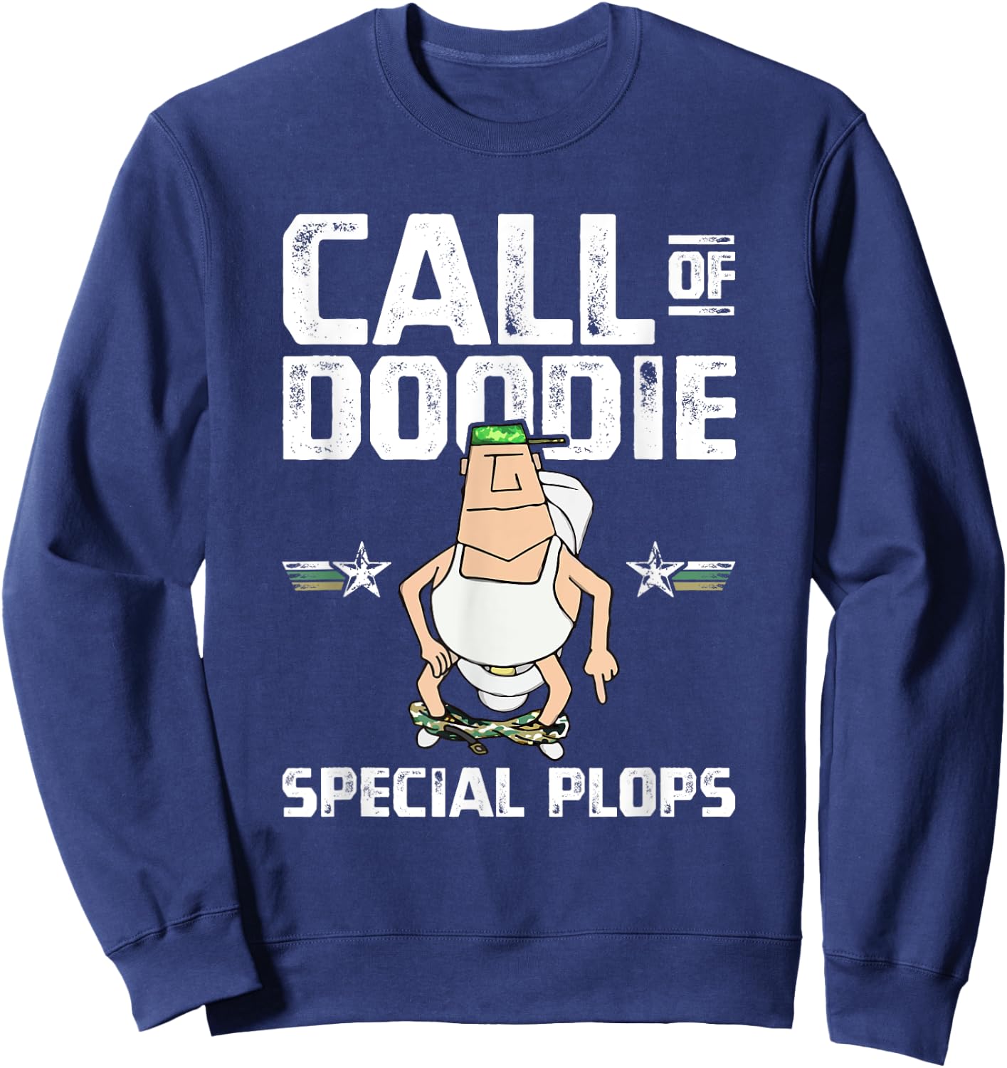 Call of Doodie Special Plops Funny Nerd Gamer Duty Player Sweatshirt - Sweatshirt | Navy