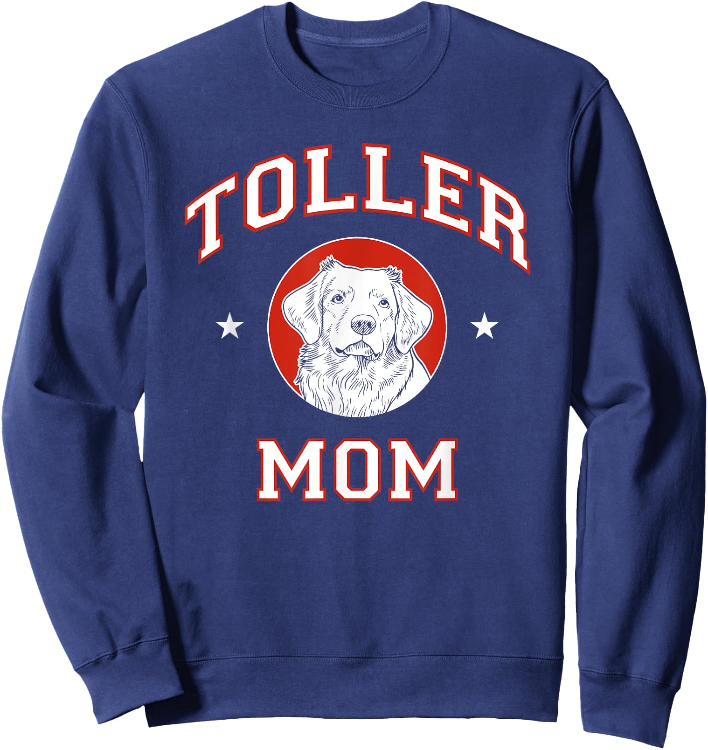 Nova Scotia Duck Tolling Retriever Mom Dog Mother Sweatshirt - Sweatshirt | Navy