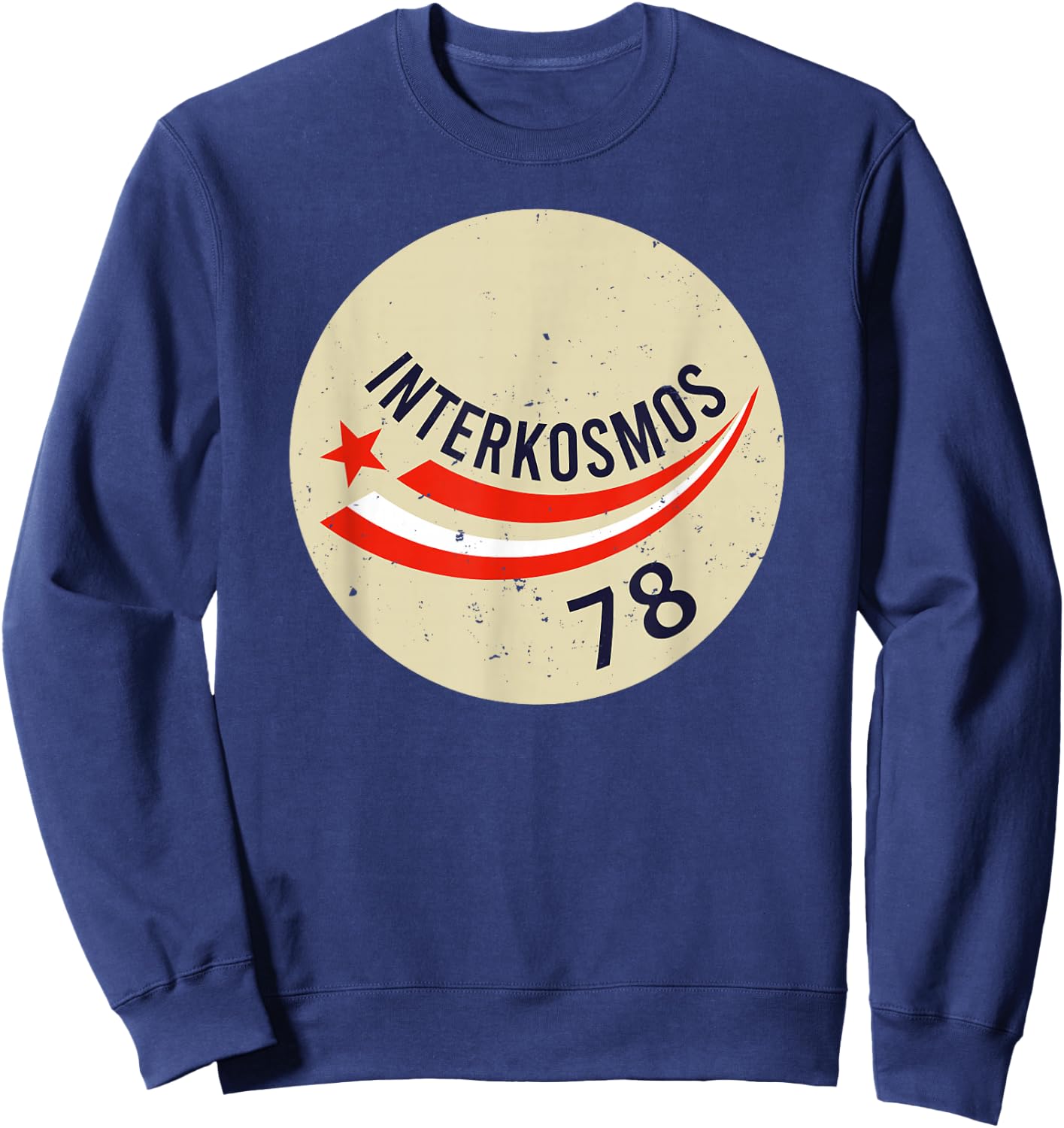 Interkosmos Russia Sputnik USSR Soviet Union Sweatshirt - Sweatshirt | Navy