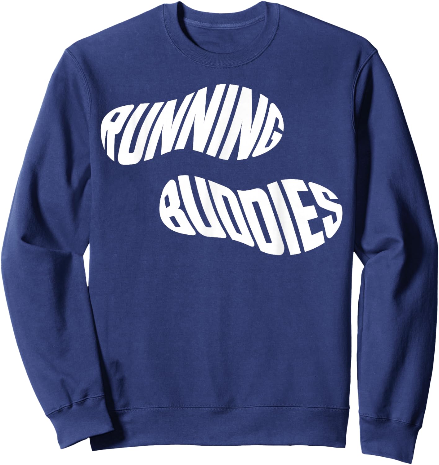 Running Runner Half Marathon Friends Besties Running Buddies Sweatshirt - Sweatshirt | Navy