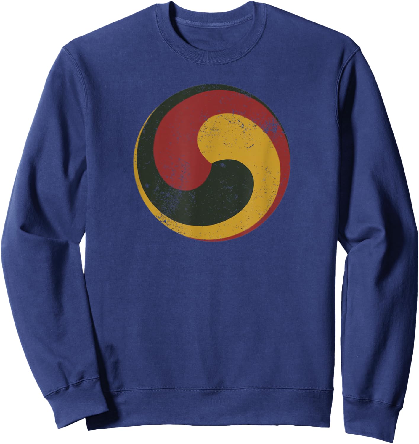 Tibetan Bon Buddhist Gankyil Symbol Sweatshirt - Sweatshirt | Navy