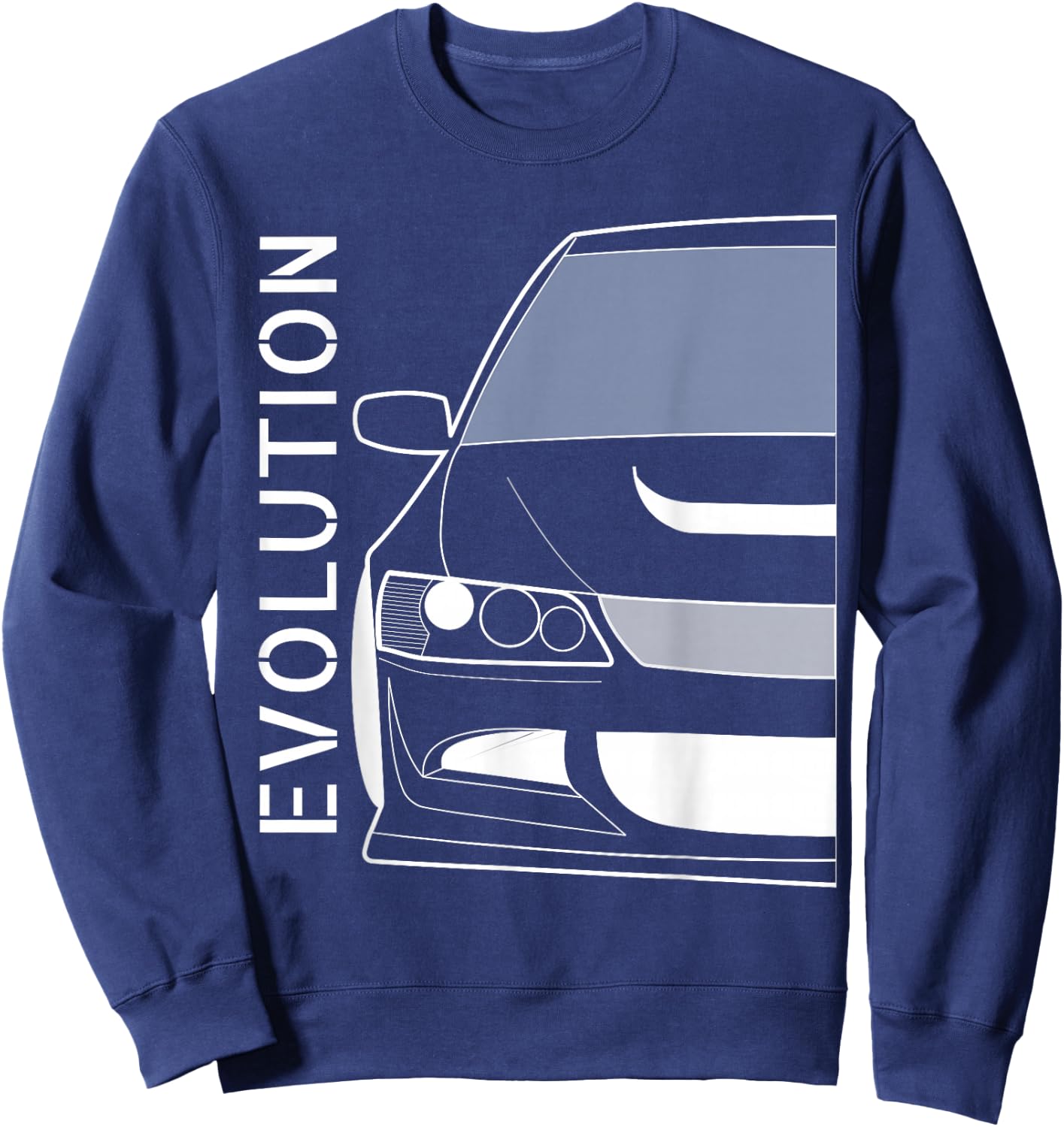 Evo 8 Design Turbo JDM Classic Legends Sweatshirt - Sweatshirt | Navy