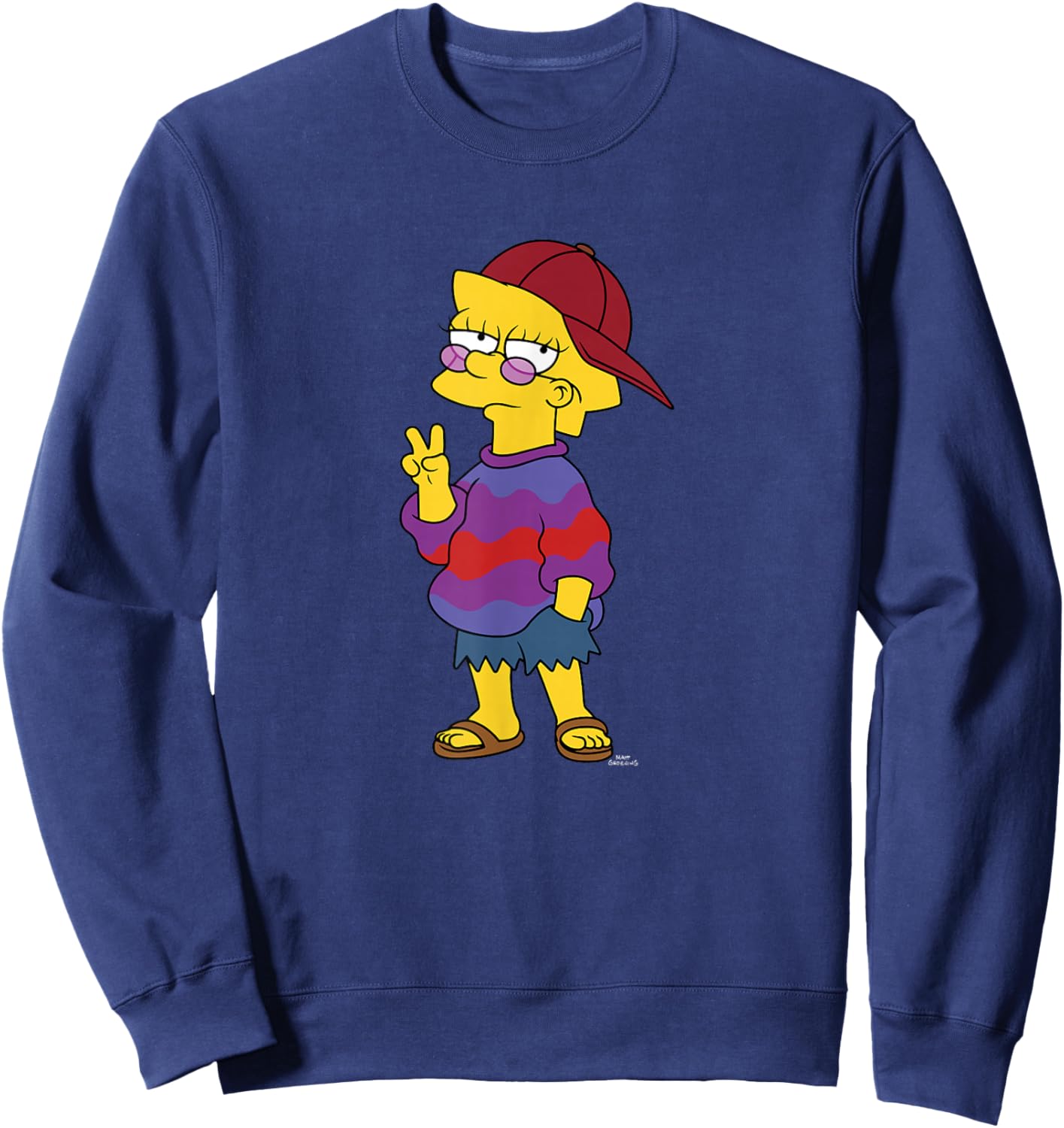 The Simpsons Cool Lisa C2 Sweatshirt - Sweatshirt | Navy