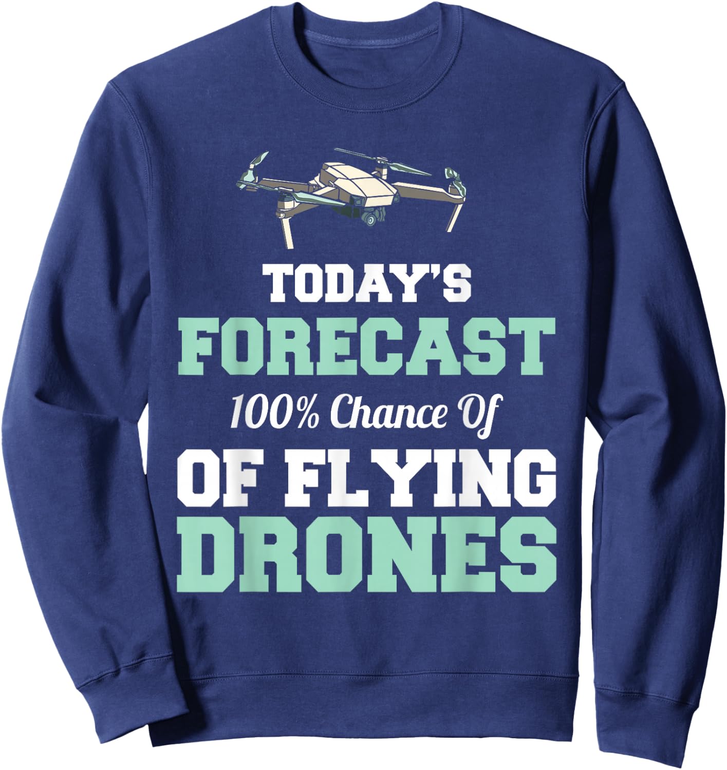 Retro Vintage Funny Drone Pilot Sweatshirt - Sweatshirt | Navy