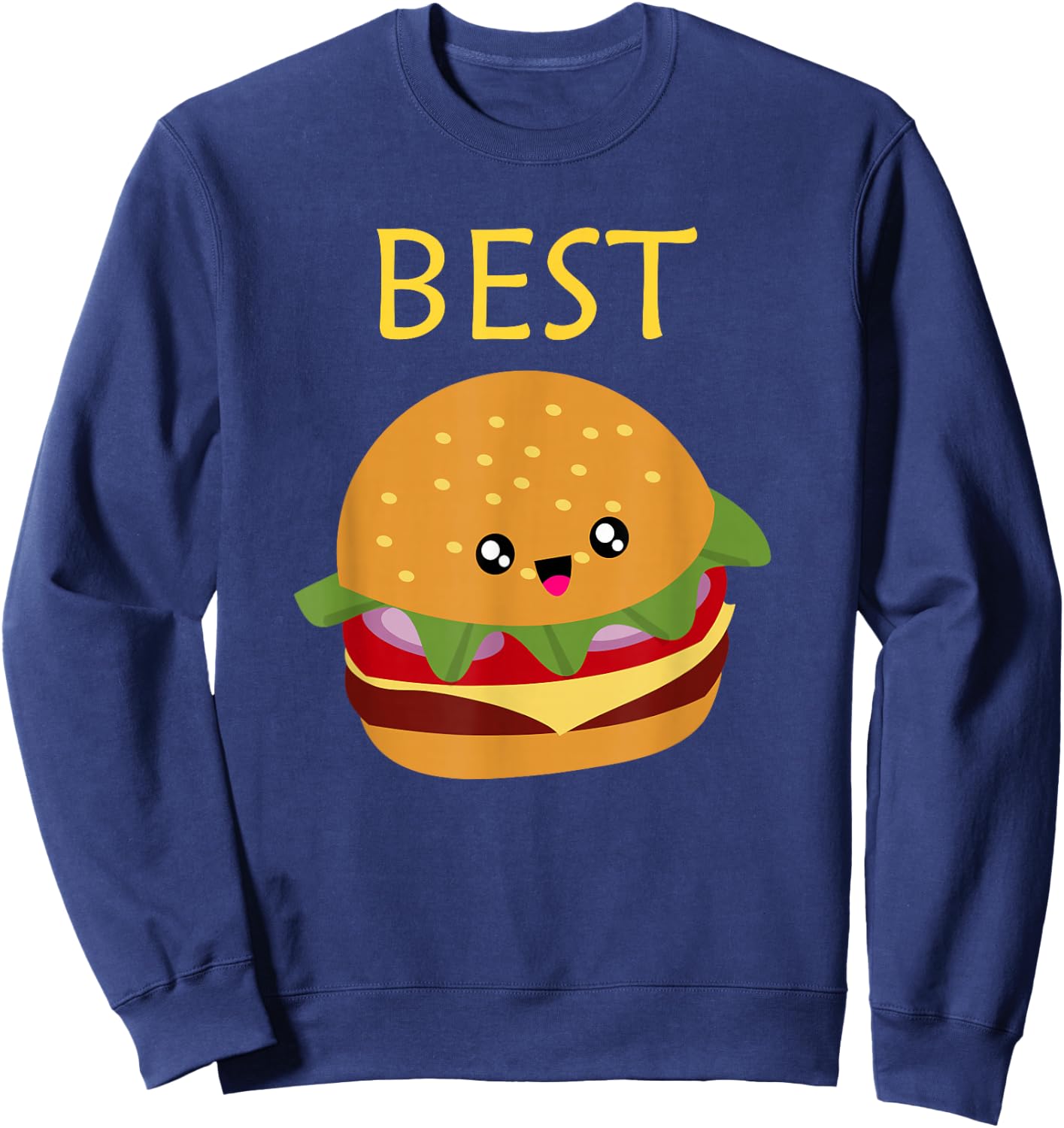 Matching Set - Burger and Fries Sweatshirt - Sweatshirt | Navy