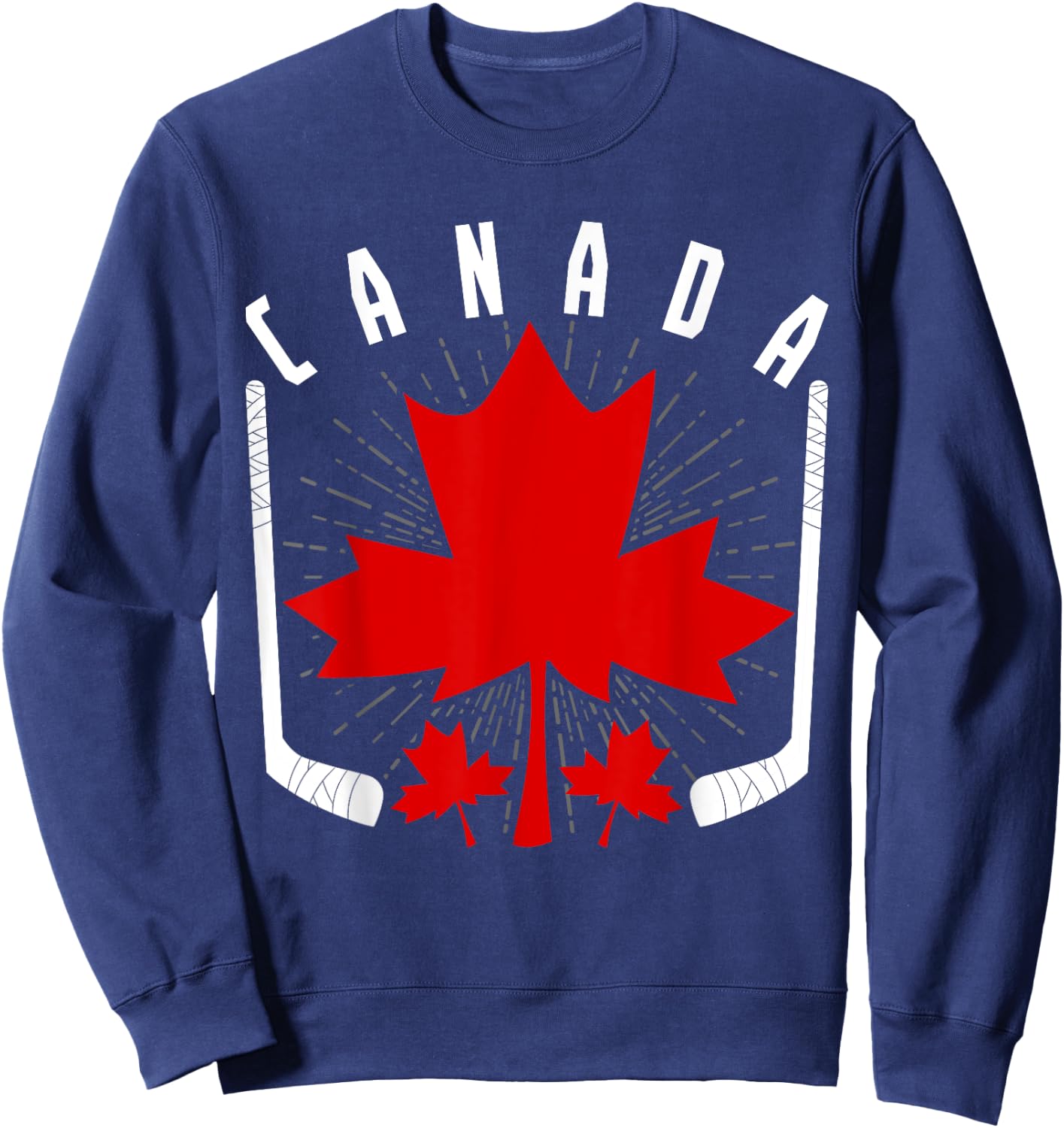 Ice Hockey Canadian Pride Maple Leaf Country Canada Sweatshirt - Sweatshirt | Navy