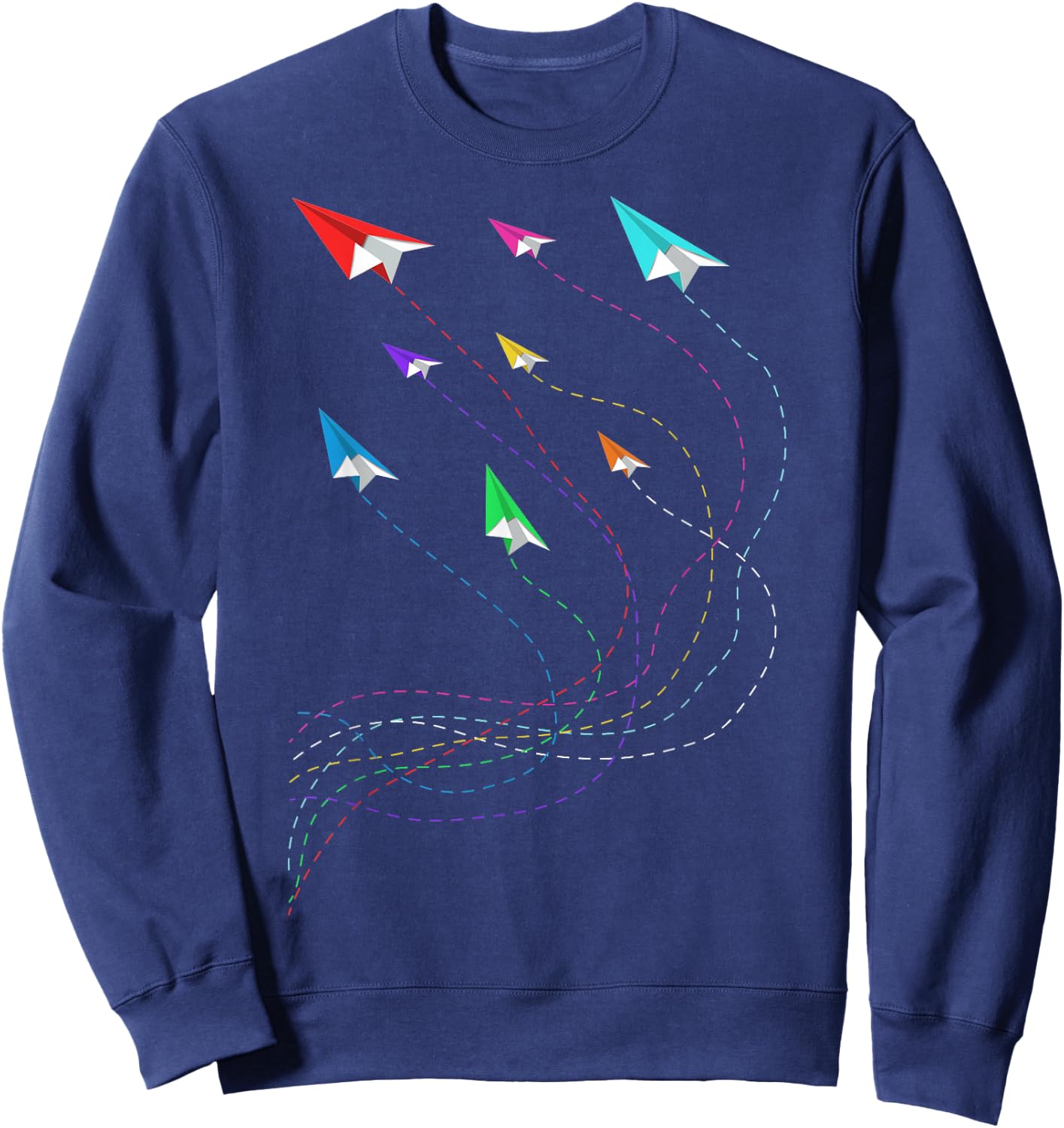 Paper Plane Men's Boys Paper Plane Pilot Sweatshirt - Sweatshirt | Navy