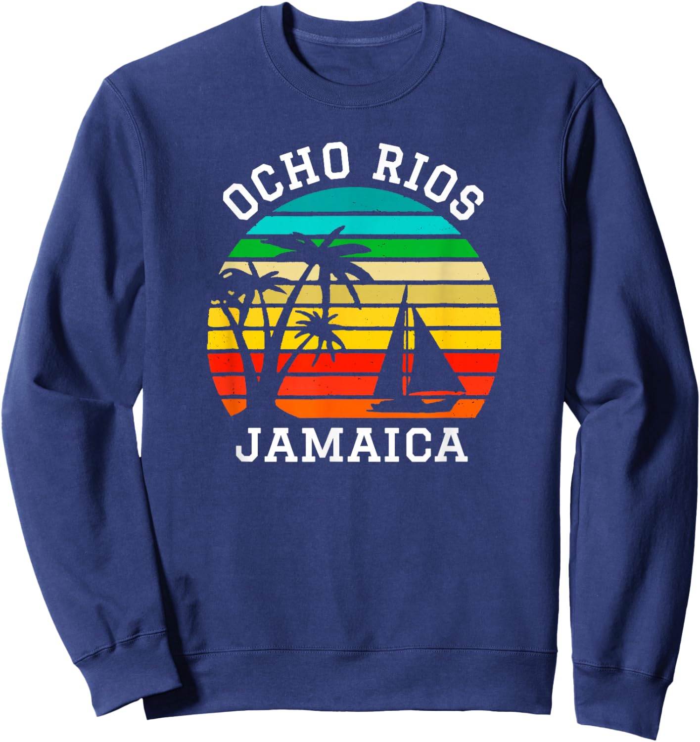 Ocho Rios Jamaica Shirt Matching Family Vacation Sweatshirt - Sweatshirt | Navy