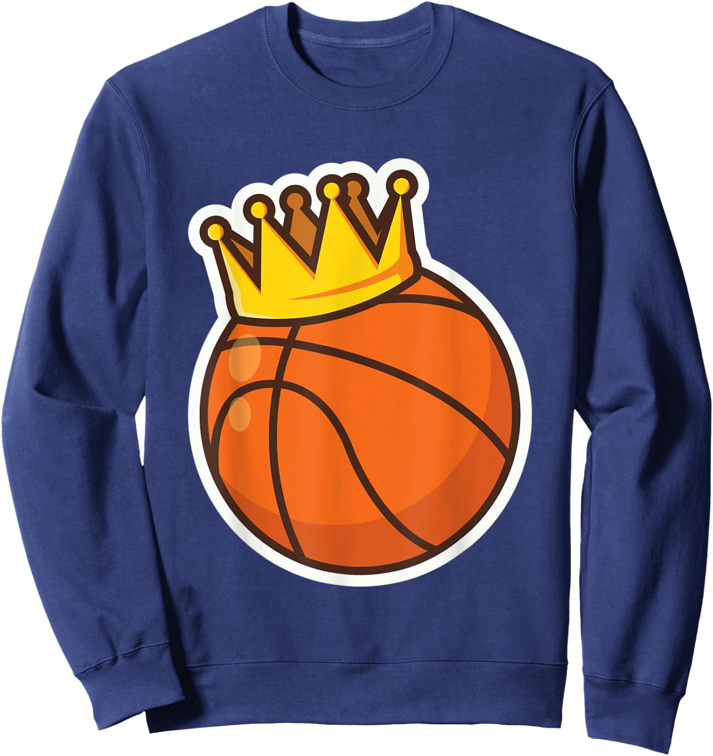 Basketball King Crown for Basketball Player Sweatshirt - Sweatshirt | Navy