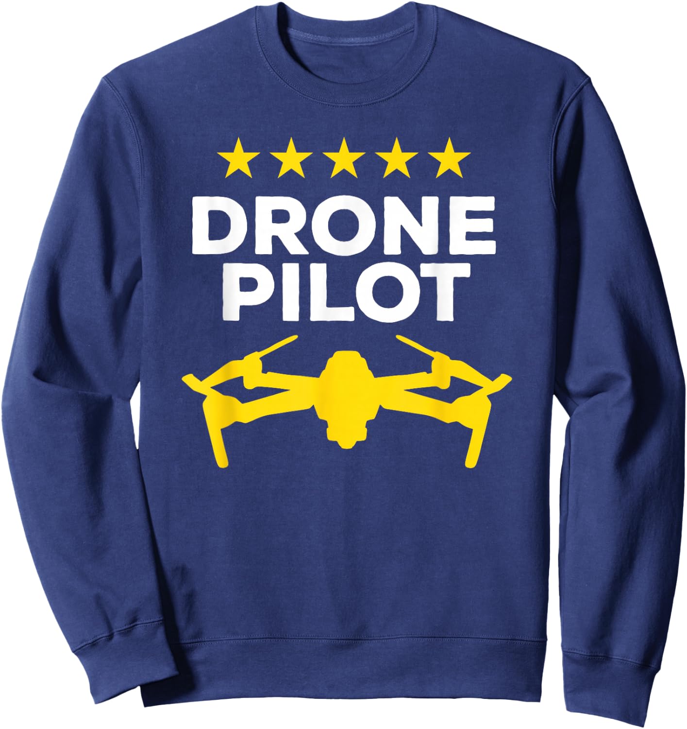 Quadcopter Drone Pilot Drone Racing Drone Pilot , -Adults, Black, Small, Short Sleeve Sweatshirt - Sweatshirt | Navy