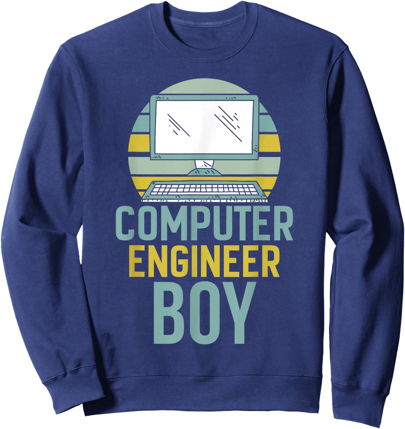 Computer Engineer Boy Programming Engineering Programmer Sweatshirt - Sweatshirt | Navy