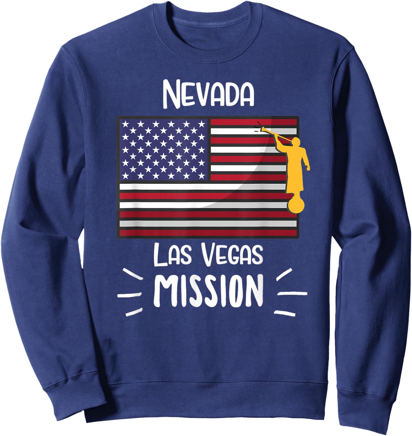 Nevada Las Vegas Mormon LDS Mission Missionary Gift Sweatshirt - Sweatshirt | Navy