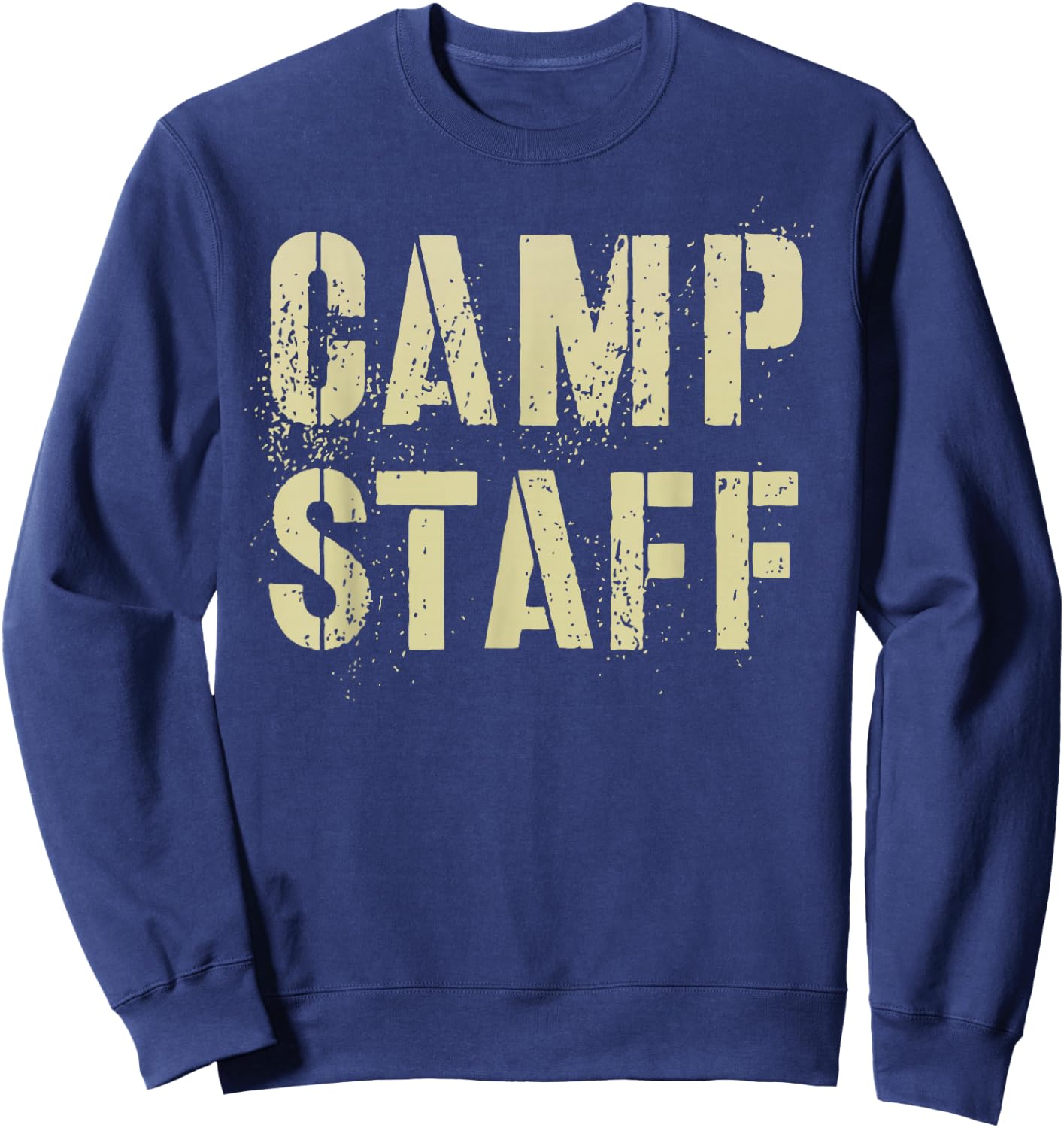 CAMP STAFF Summer Campground Host Crew Counselor Team Sweatshirt - Sweatshirt | Navy