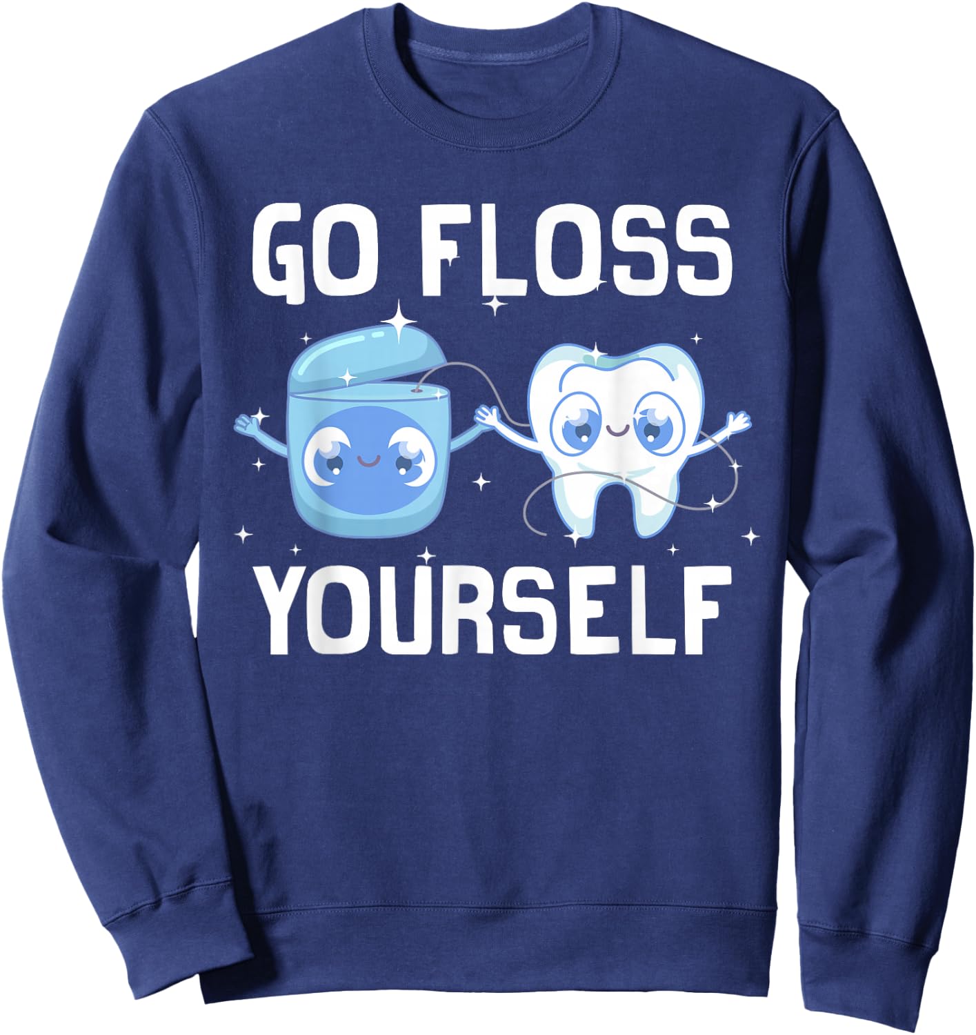 Cute Dental Assistant Design Women Dental Hygiene Sweatshirt - Sweatshirt | Navy