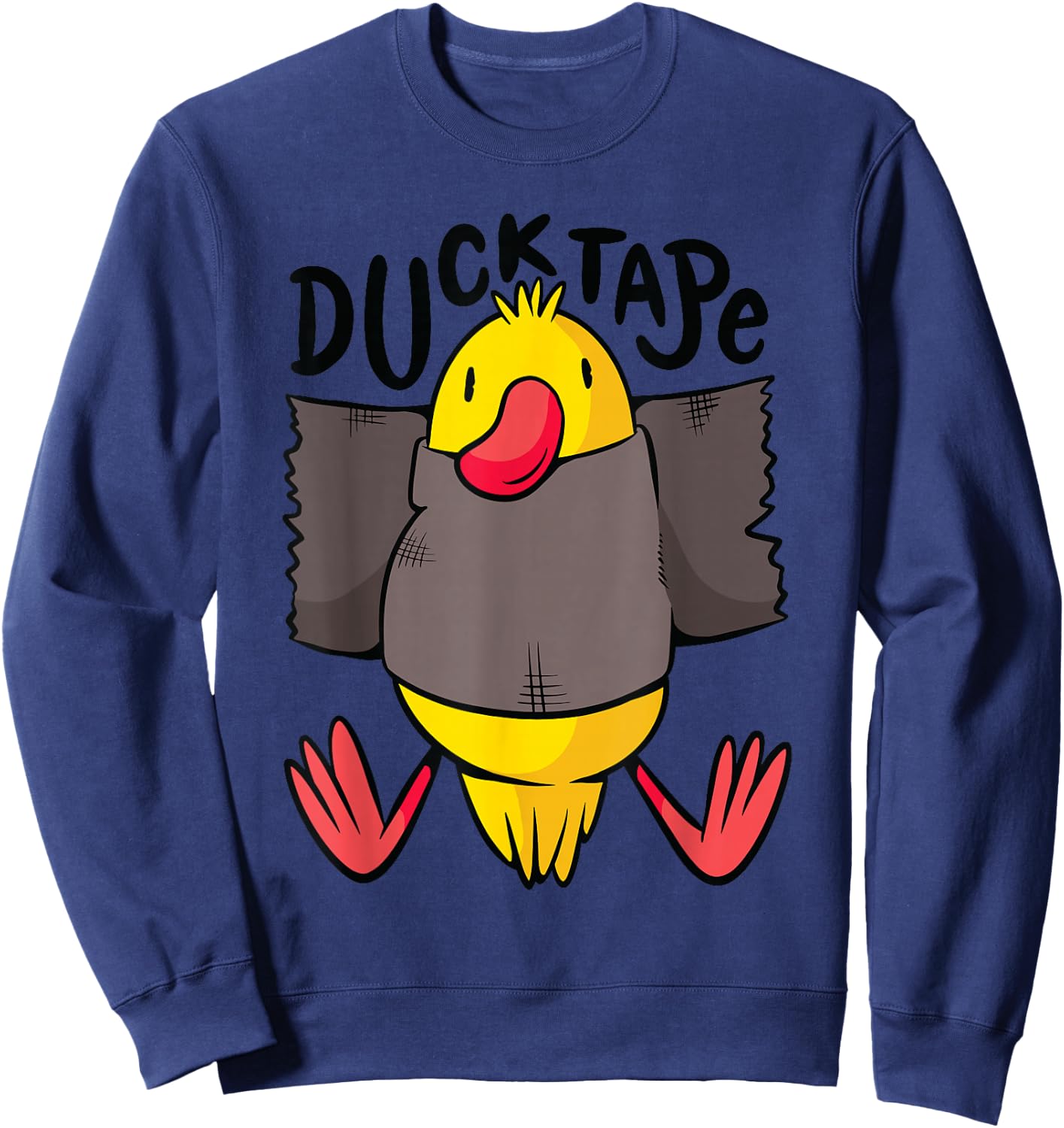Duck Ribbon Funny Sweatshirt - Sweatshirt | Navy