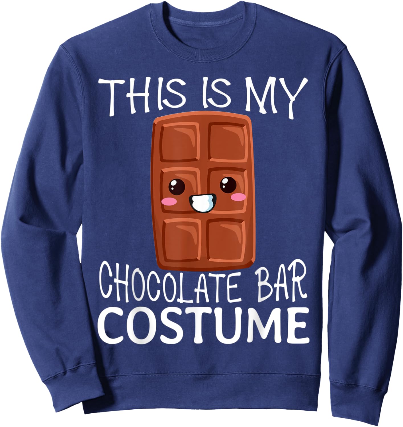 Smores Chocolate Bar Camping Kawaii Halloween Group Costumes Sweatshirt - Sweatshirt | Navy