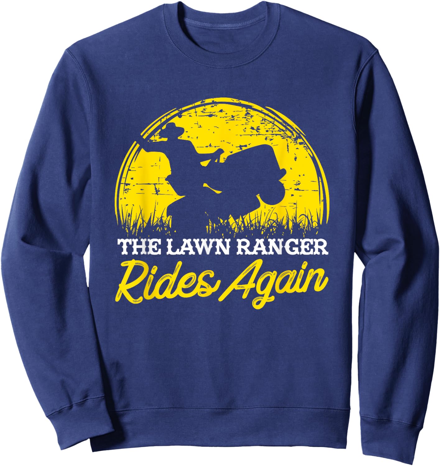 Funny Lawn Mower I Garden Rider Gift Sweatshirt - Sweatshirt | Navy