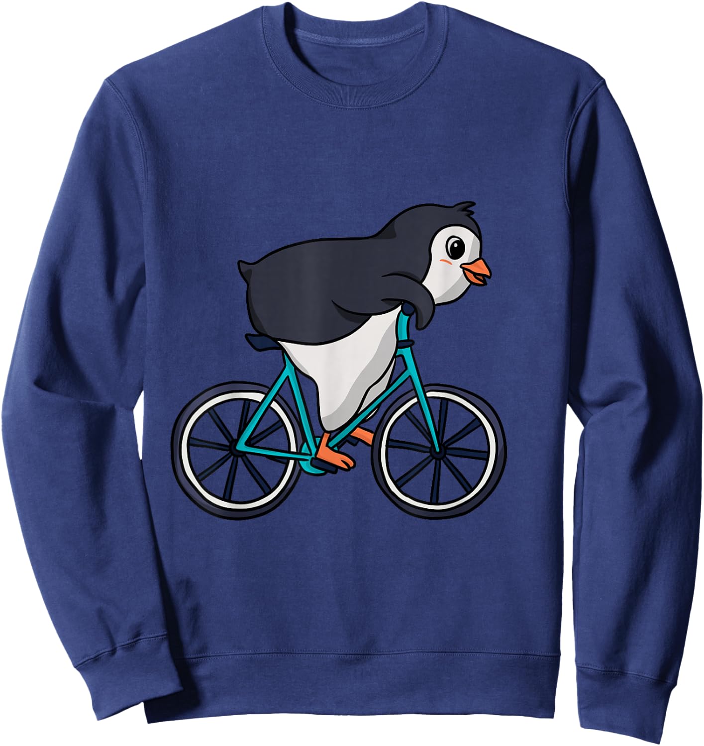 Bicycle Penguin Cycling Sweatshirt - Sweatshirt | Navy