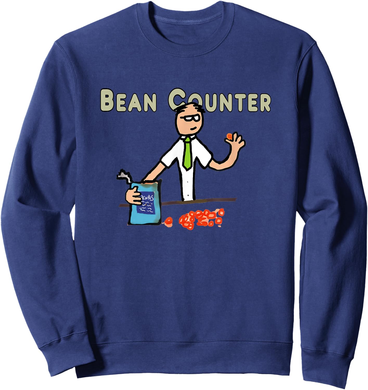 Accountant Bean Counter Sweatshirt - Sweatshirt | Navy