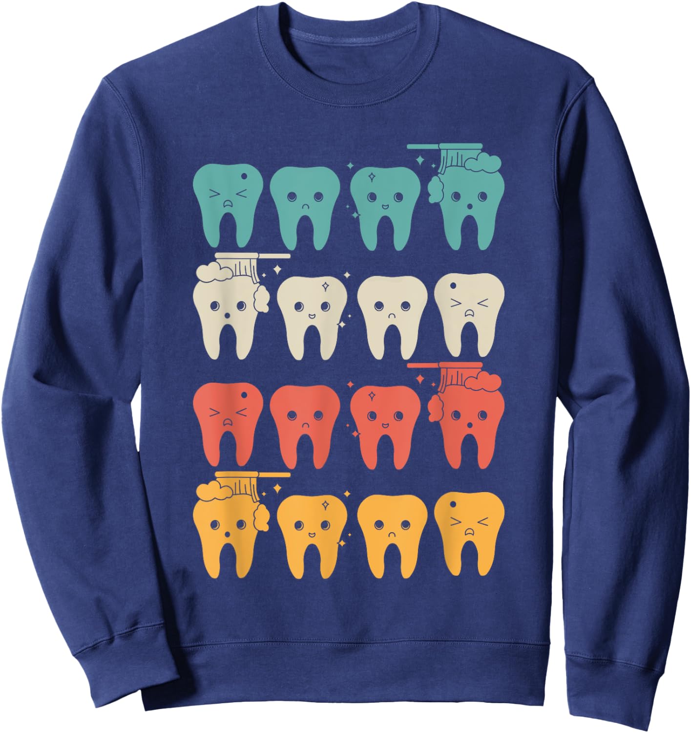 Retro Dental Assistant Sweatshirt - Sweatshirt | Navy