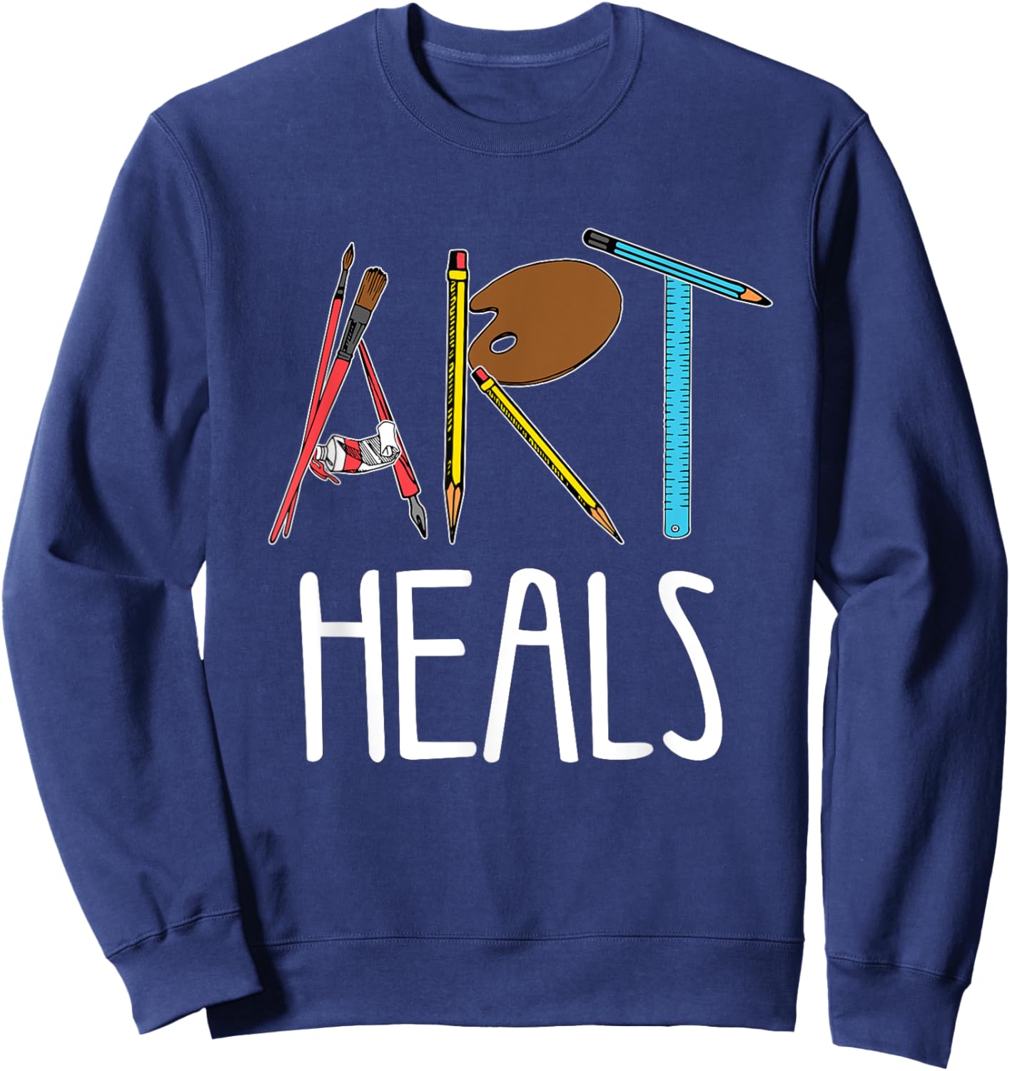 Funny Artist Gift Cool Art Artistic Painter Men and Women Sweatshirt - Sweatshirt | Navy