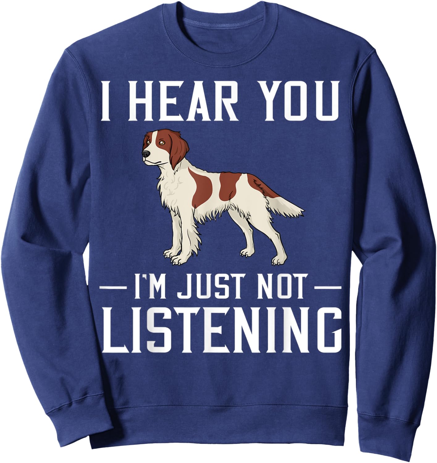 Irish Red And White Setter Dog Puppies Owner Lover Sweatshirt - Sweatshirt | Navy