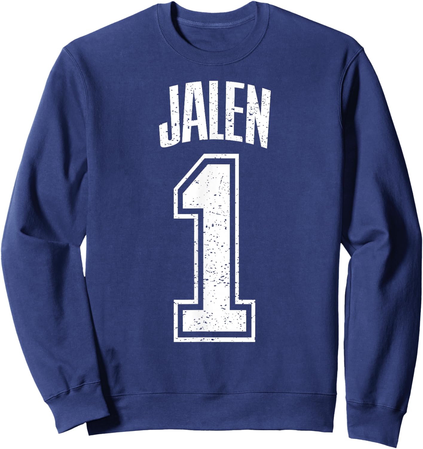 Jalen Supporter Number 1 Greatest Fan Sweatshirt - Sweatshirt | Navy