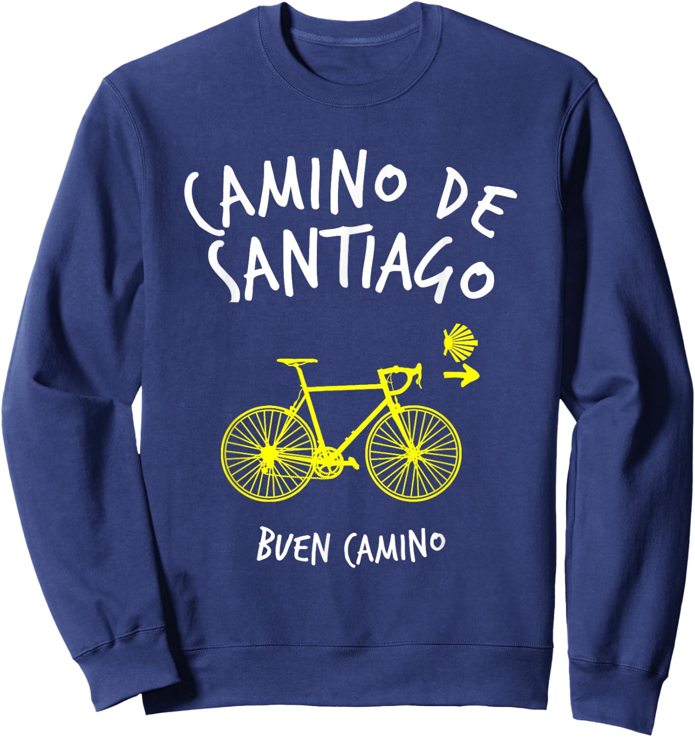 Camino de Santiago Spain Buen Camino Cycling St James Way Sweatshirt - Sweatshirt | Navy