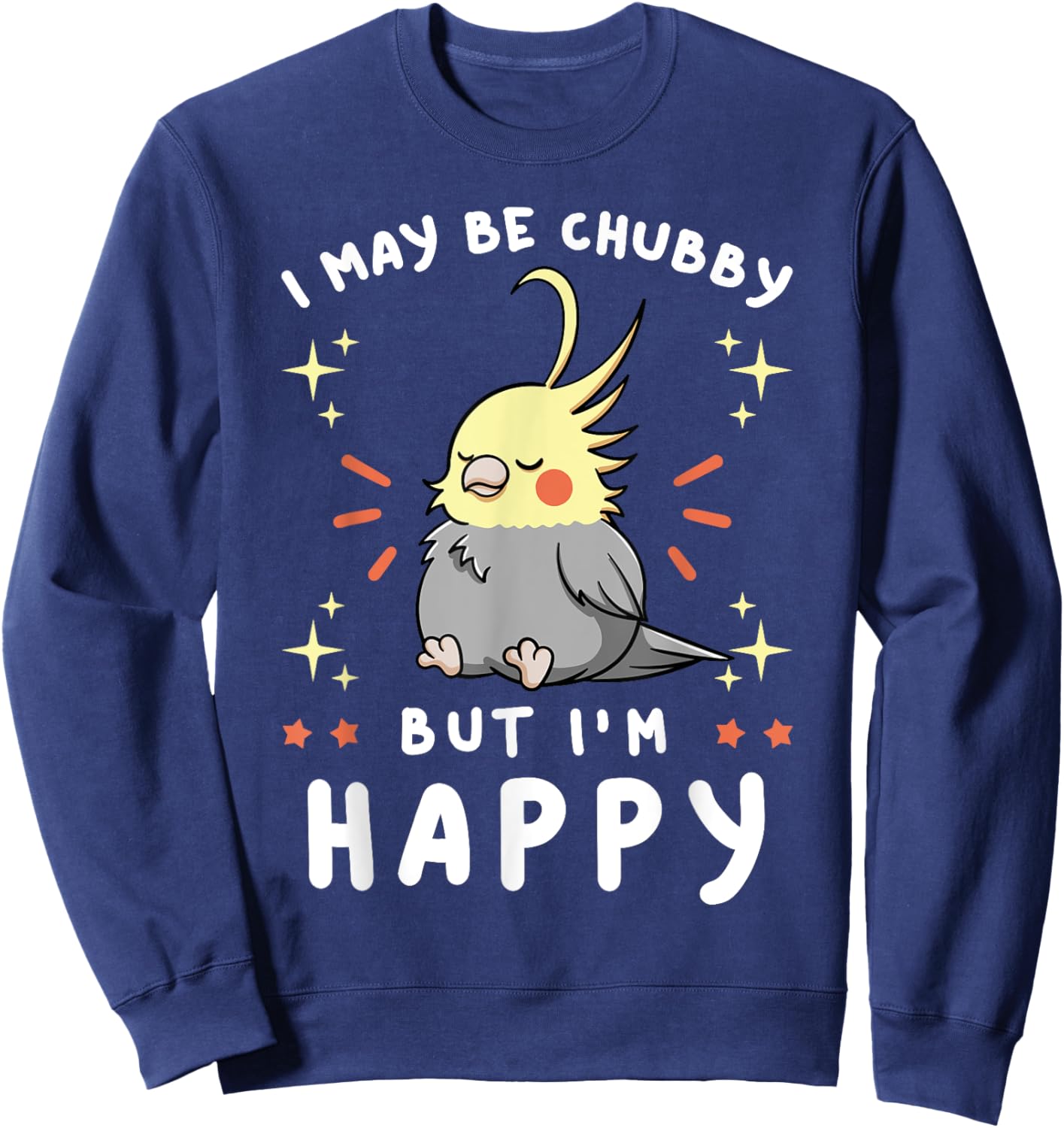 Cockatiel Cockatiel Quarrion Lutino Weiro Bird Parrot Sweatshirt - Sweatshirt | Navy